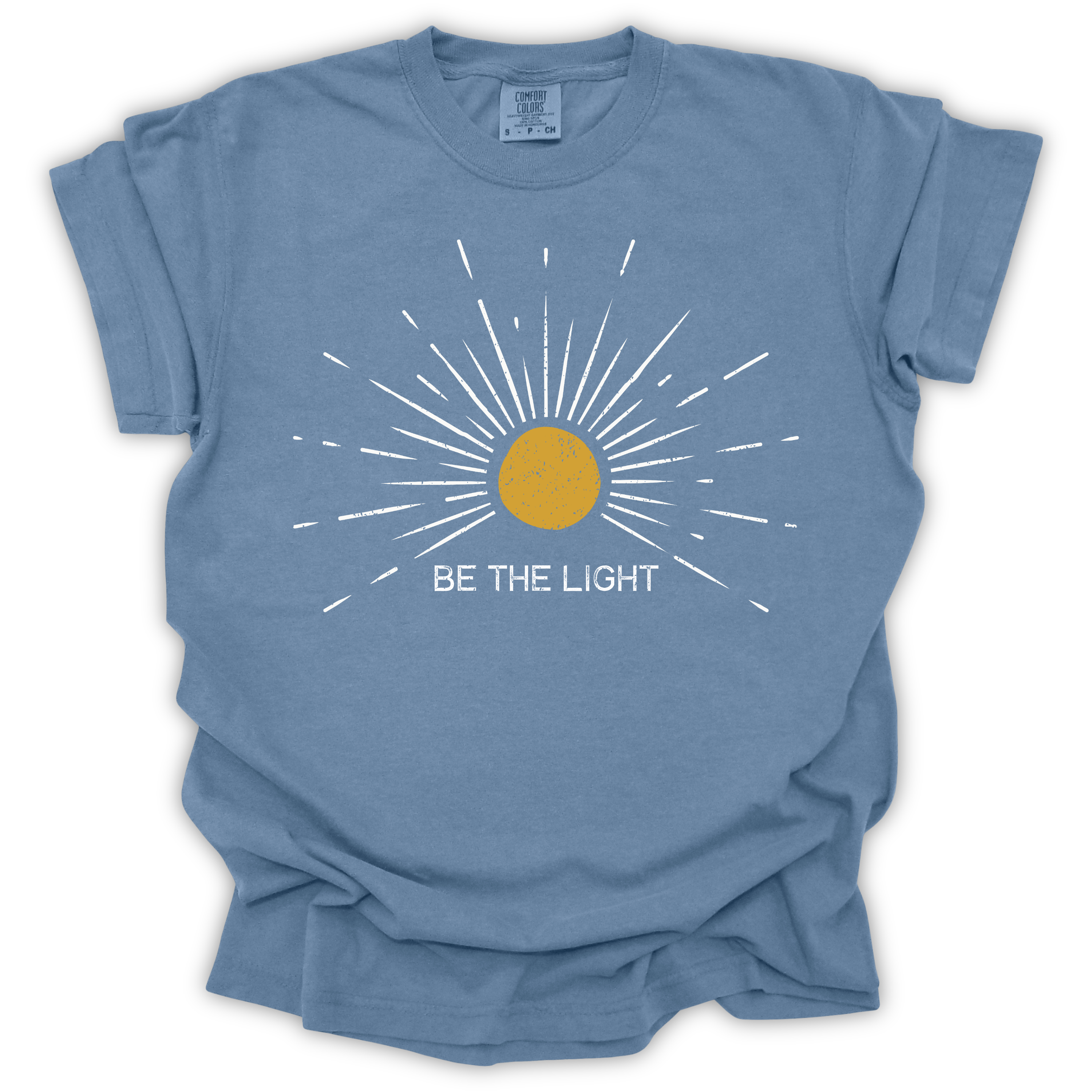 Be The Light Sunburst Tee - Comfort Colors Relaxed Fit