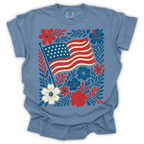 Americana Flag Patriotic T-Shirt – Comfort Colors Relaxed Fit