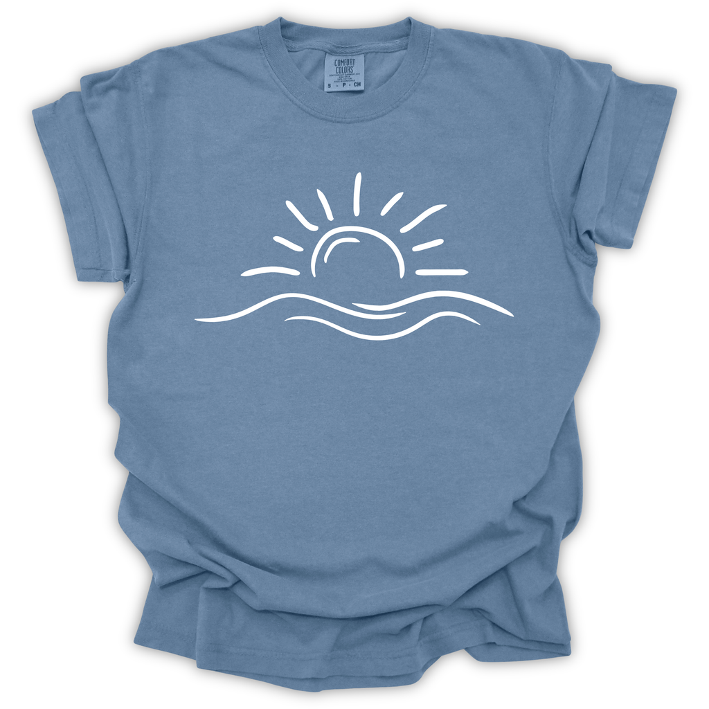Sunrise Wave Tee - Comfort Colors Relaxed Fit