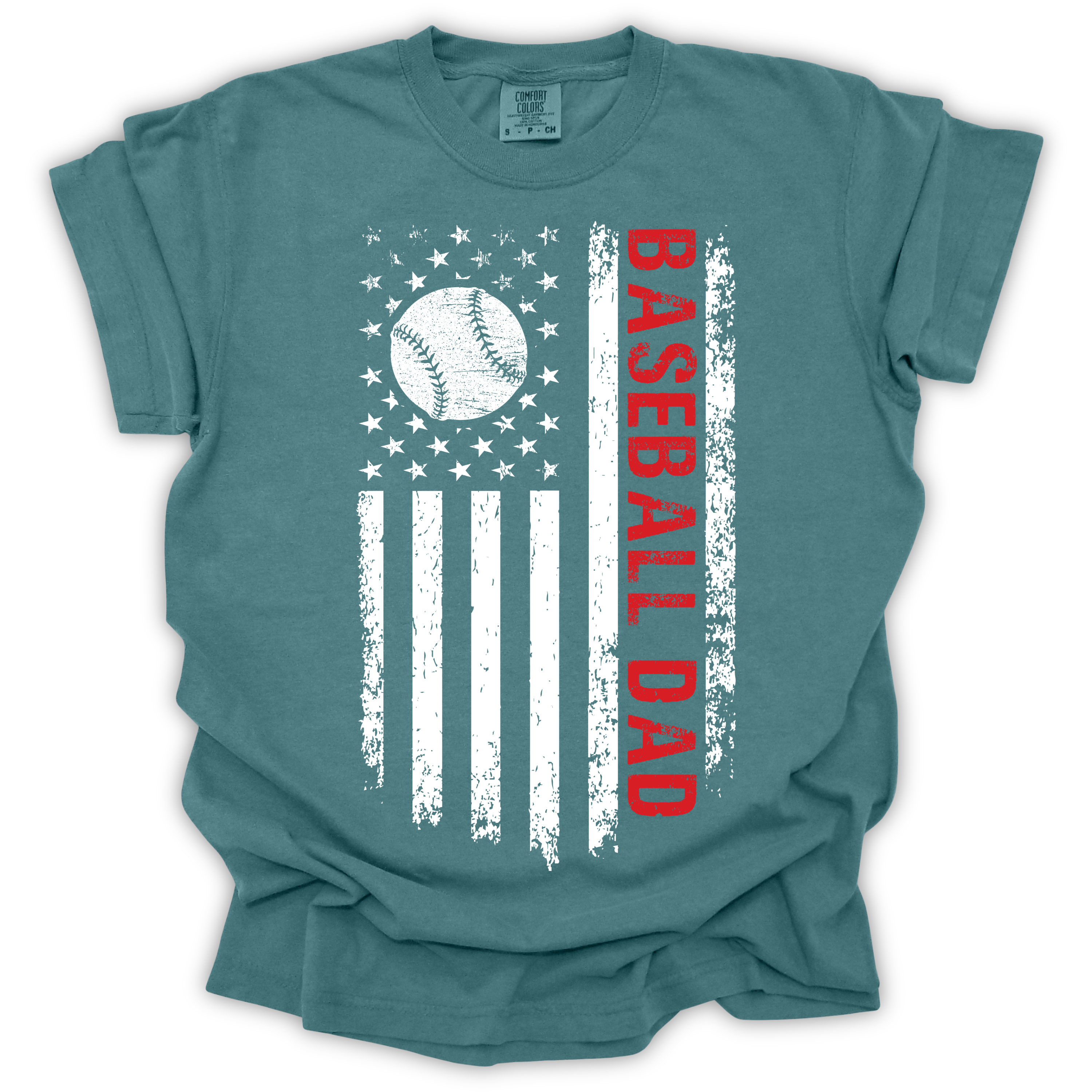 Baseball Dad T-Shirt - Comfort Colors