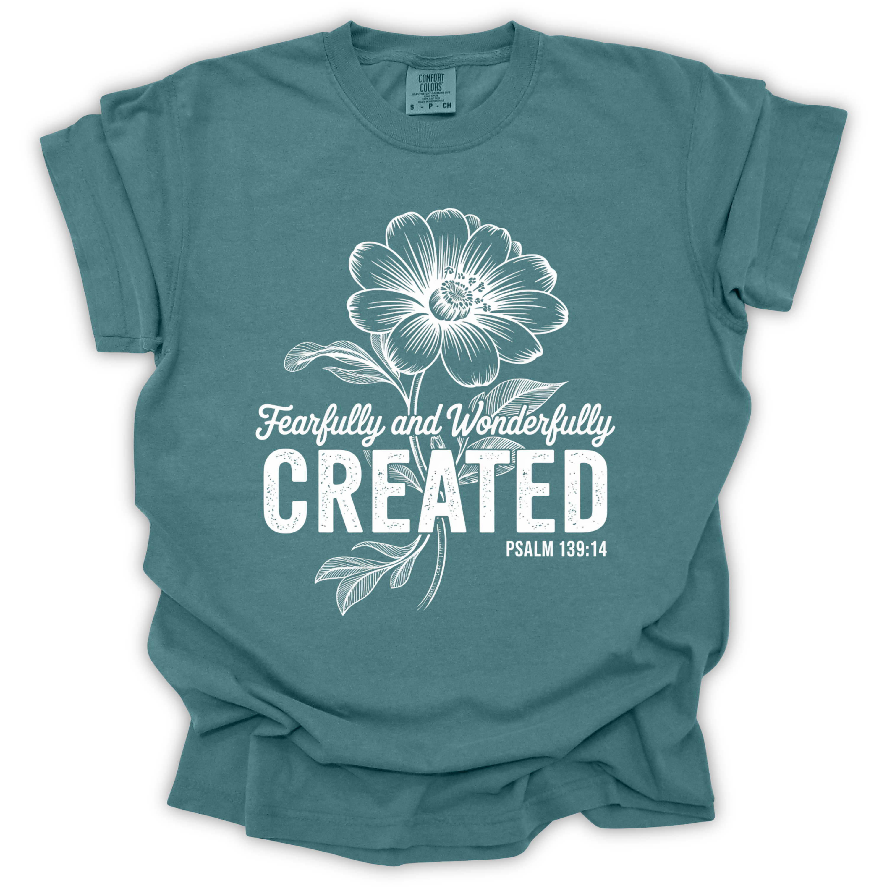 Created Bible Verse T-Shirt – Comfort Colors Relaxed Fit