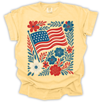 Americana Flag Patriotic T-Shirt – Comfort Colors Relaxed Fit