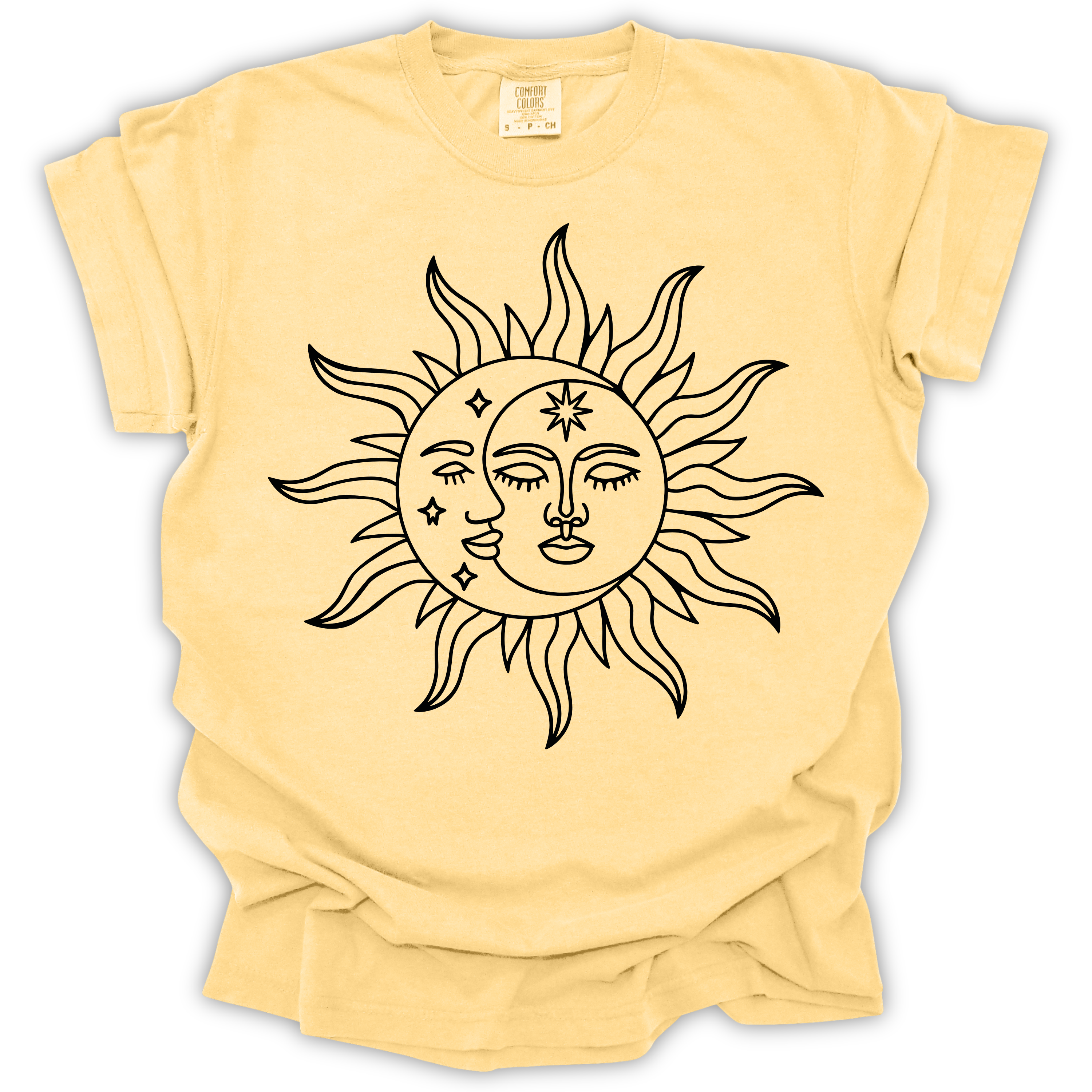 Celestial Sun & Moon T-Shirt – Comfort Colors Relaxed Fit