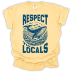Respect the Locals Whale T-Shirt – Comfort Colors Relaxed Fit