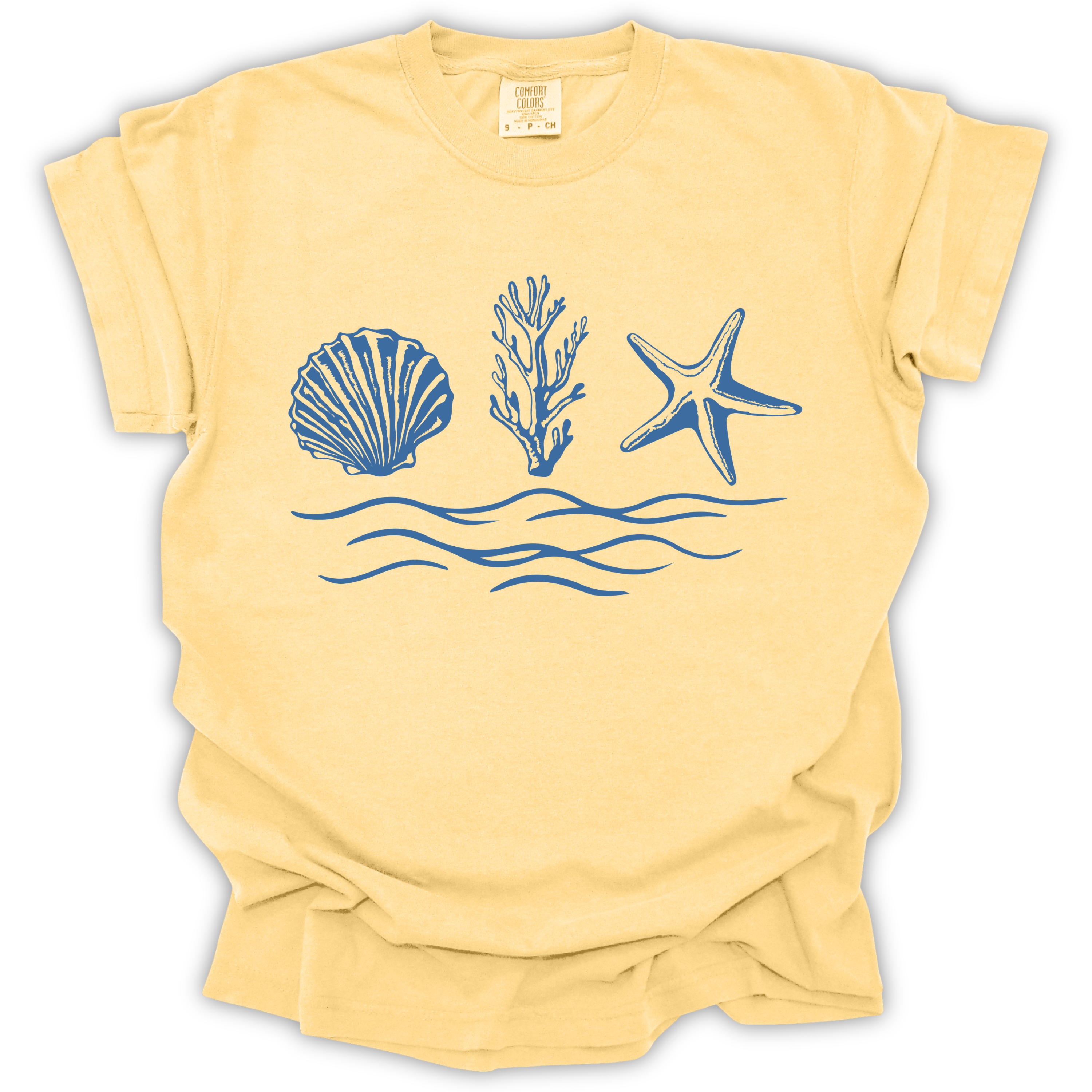 Seaside Shells Tee - Comfort Colors Relaxed Fit