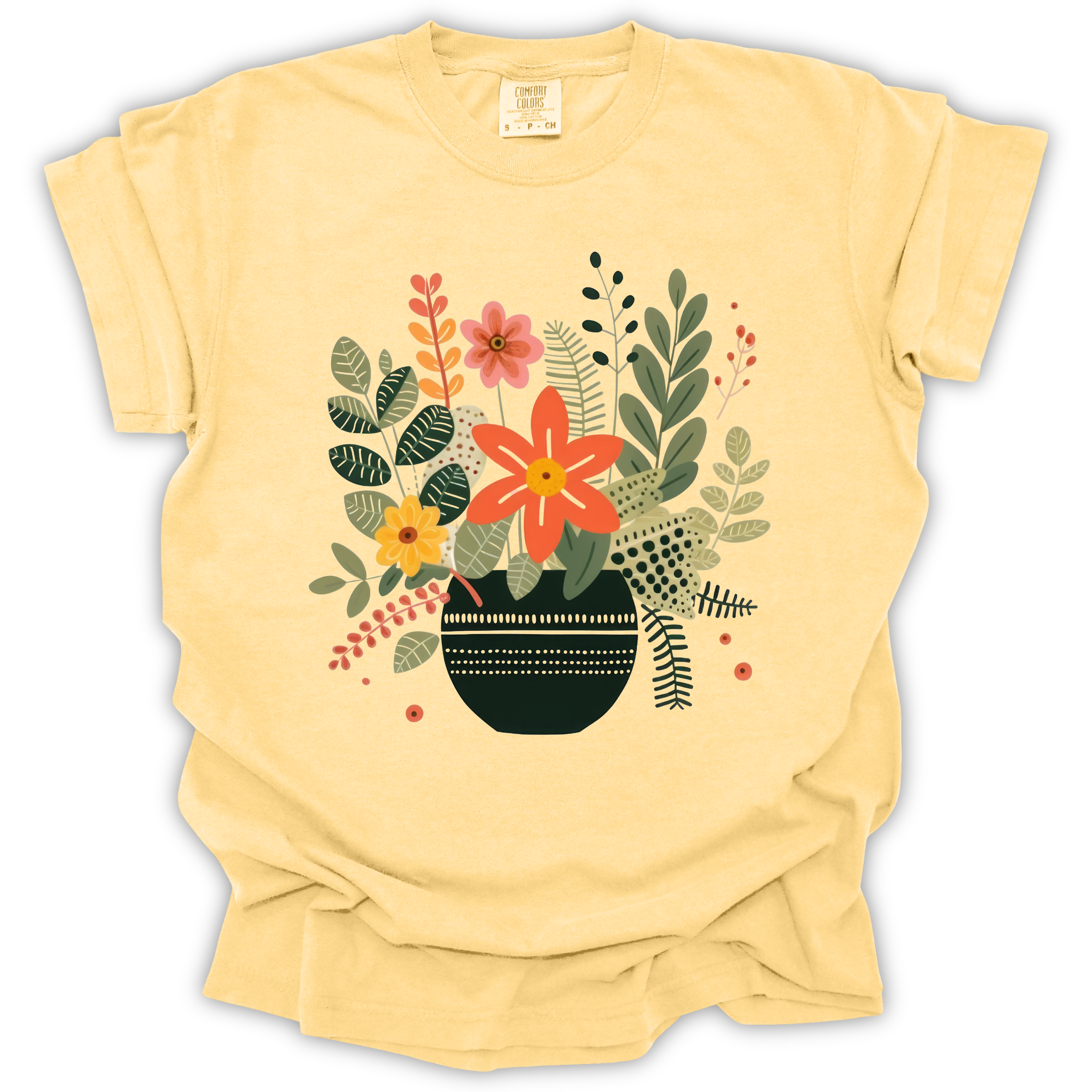 Boho Botanical T-Shirt – Comfort Colors Relaxed Fit