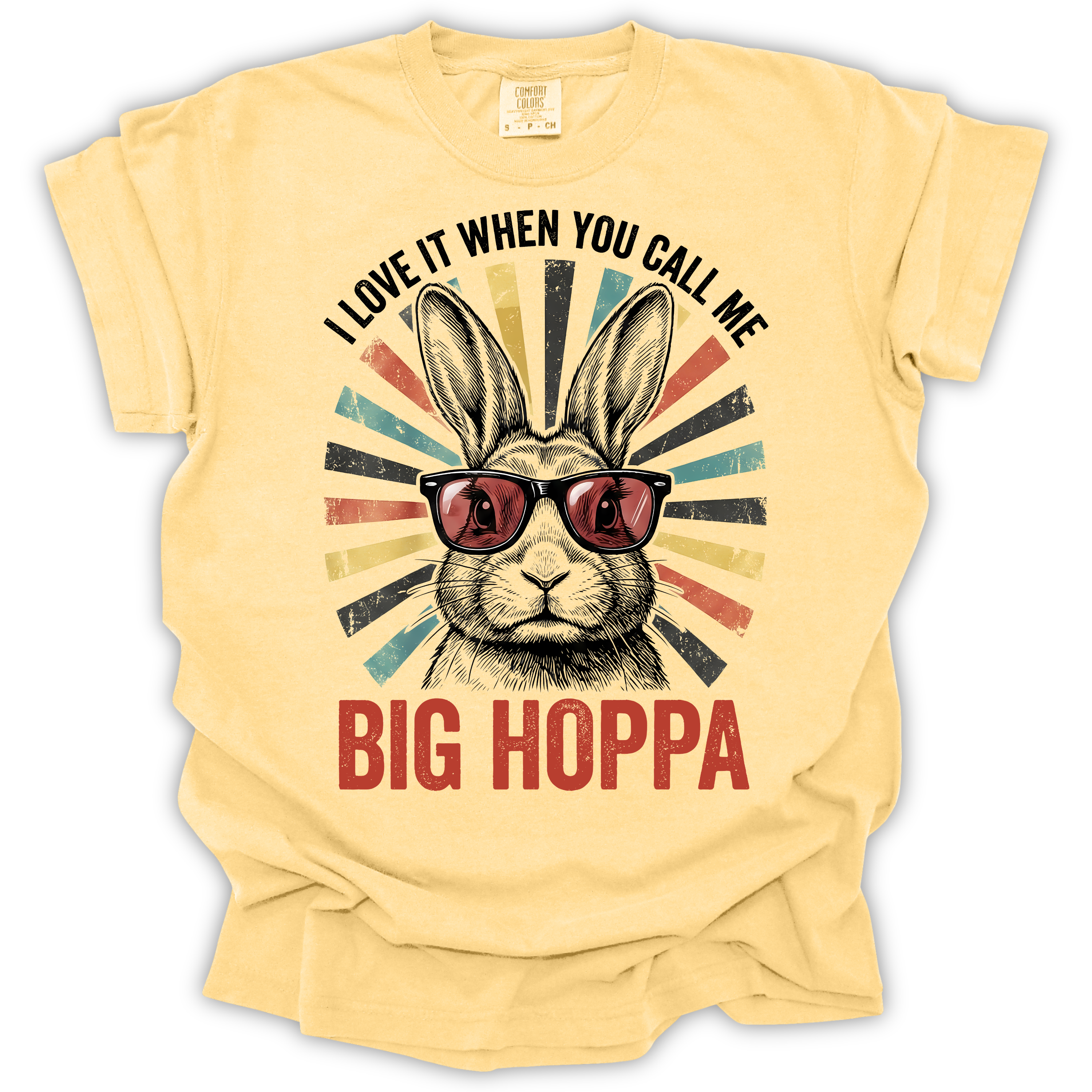 Big Hoppa Bunny Easter T-Shirt - Comfort Colors Relaxed Fit