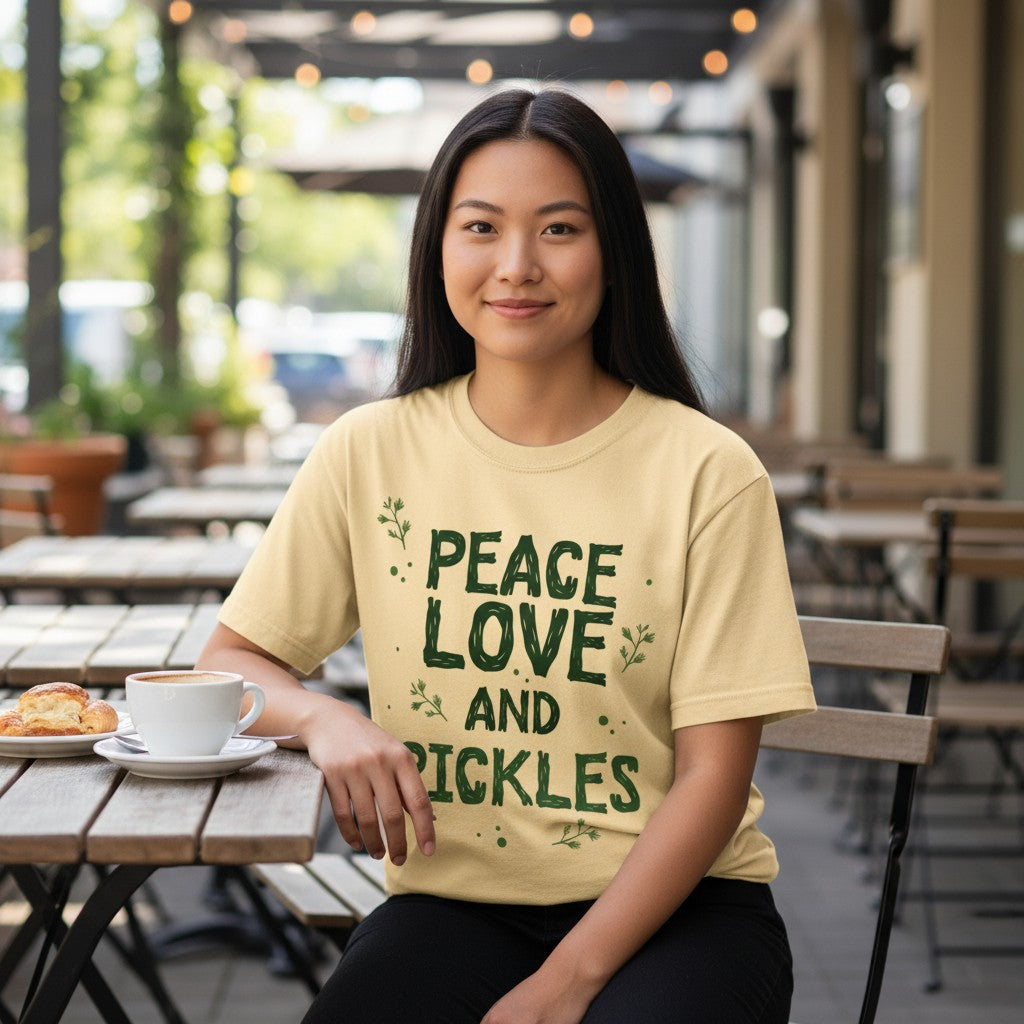 Peace Love and Pickles Tee - Comfort Colors