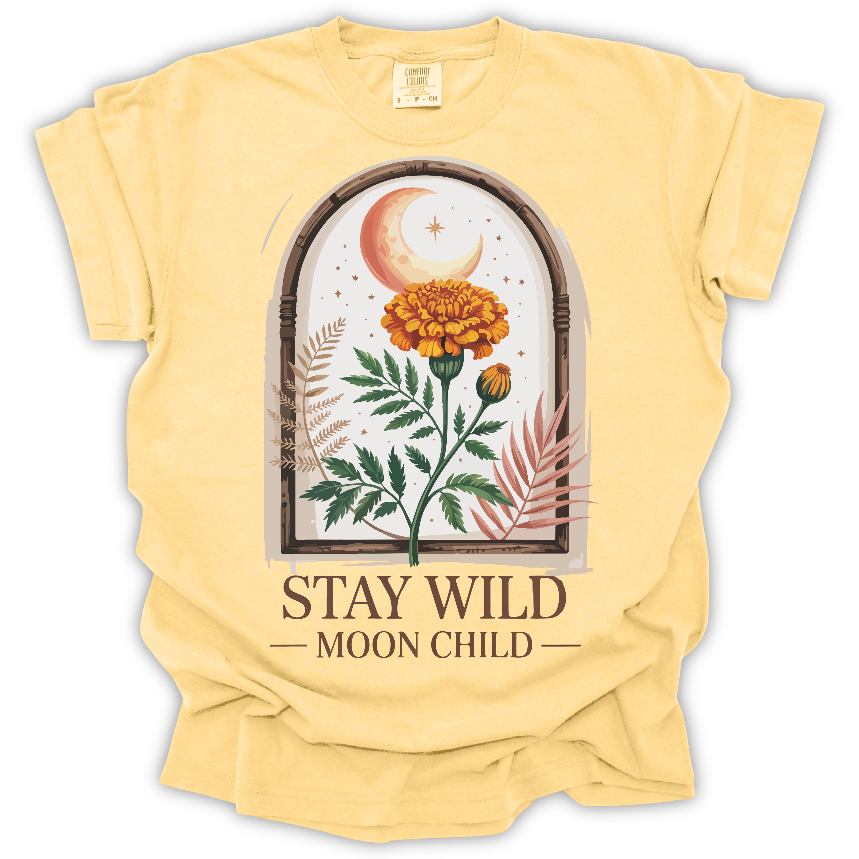 Stay Wild Moon Child T-Shirt – Comfort Colors Relaxed Fit