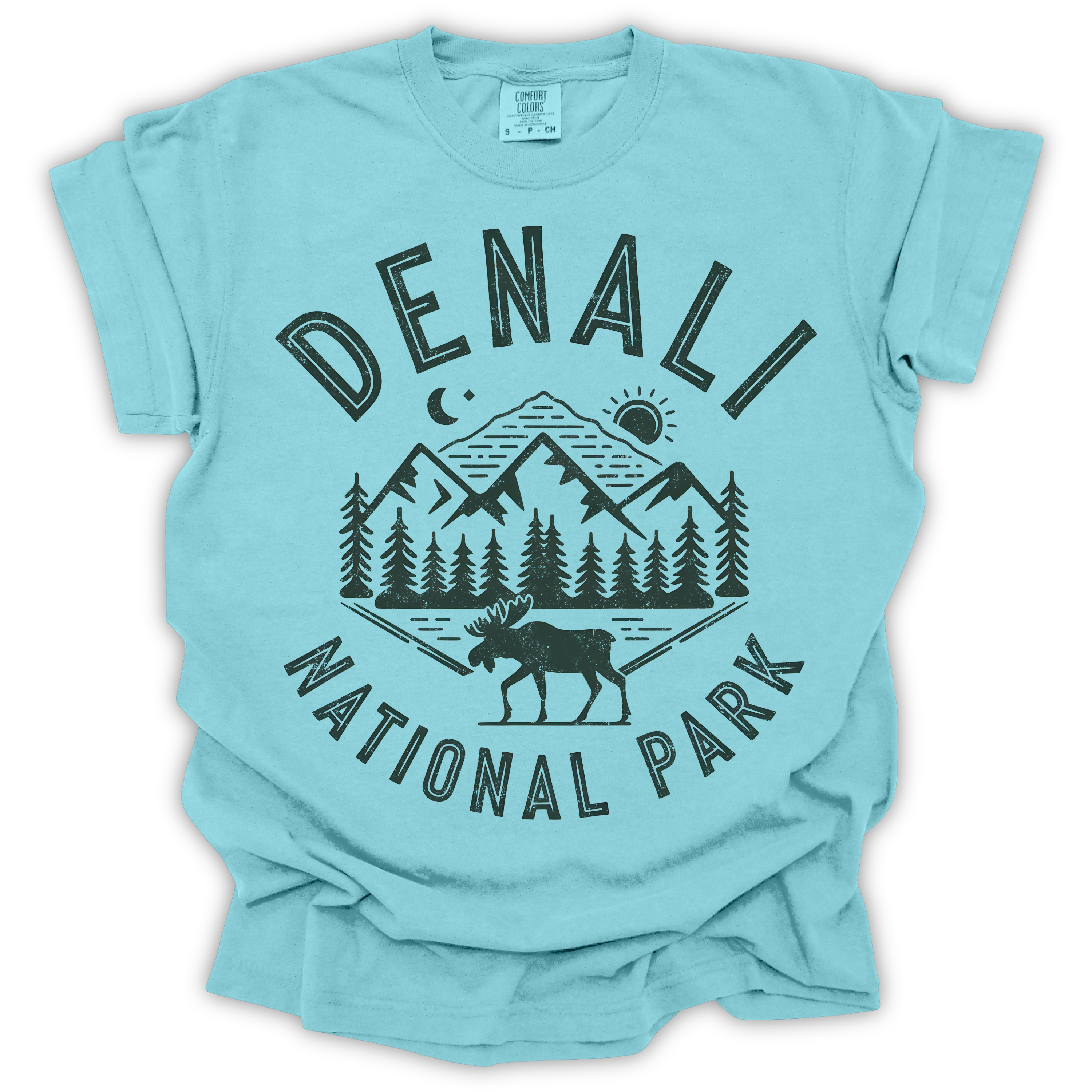 Denali National Park Moose T-Shirt – Comfort Colors Relaxed Fit