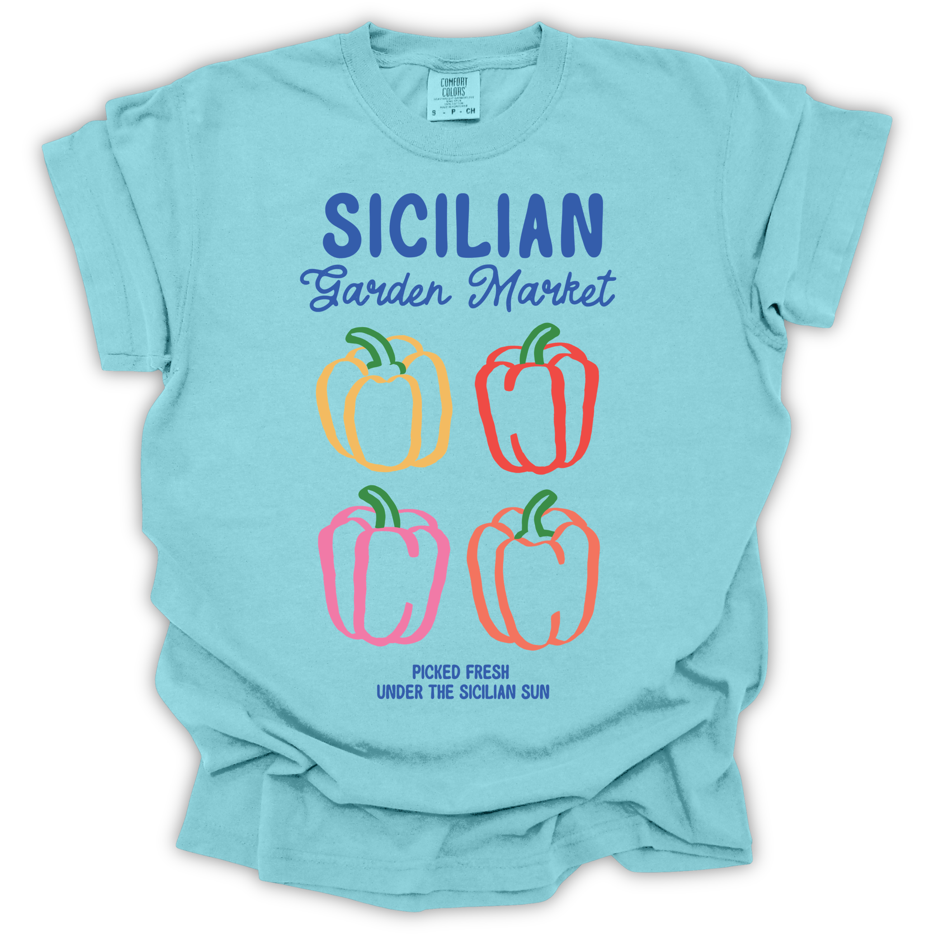 Sicilian Garden Market T-Shirt – Comfort Colors Relaxed Fit