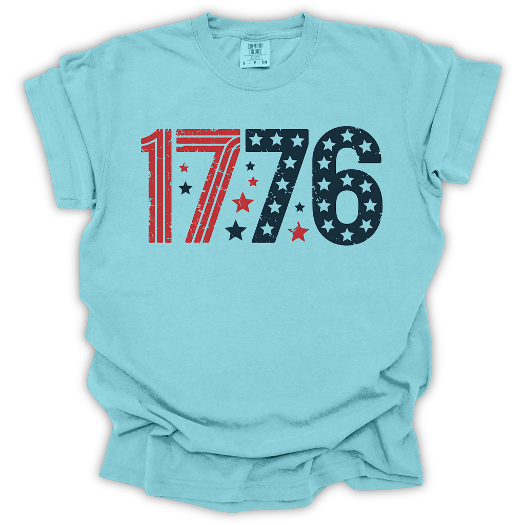 1776 Patriotic America T-Shirt – Comfort Colors Relaxed Fit