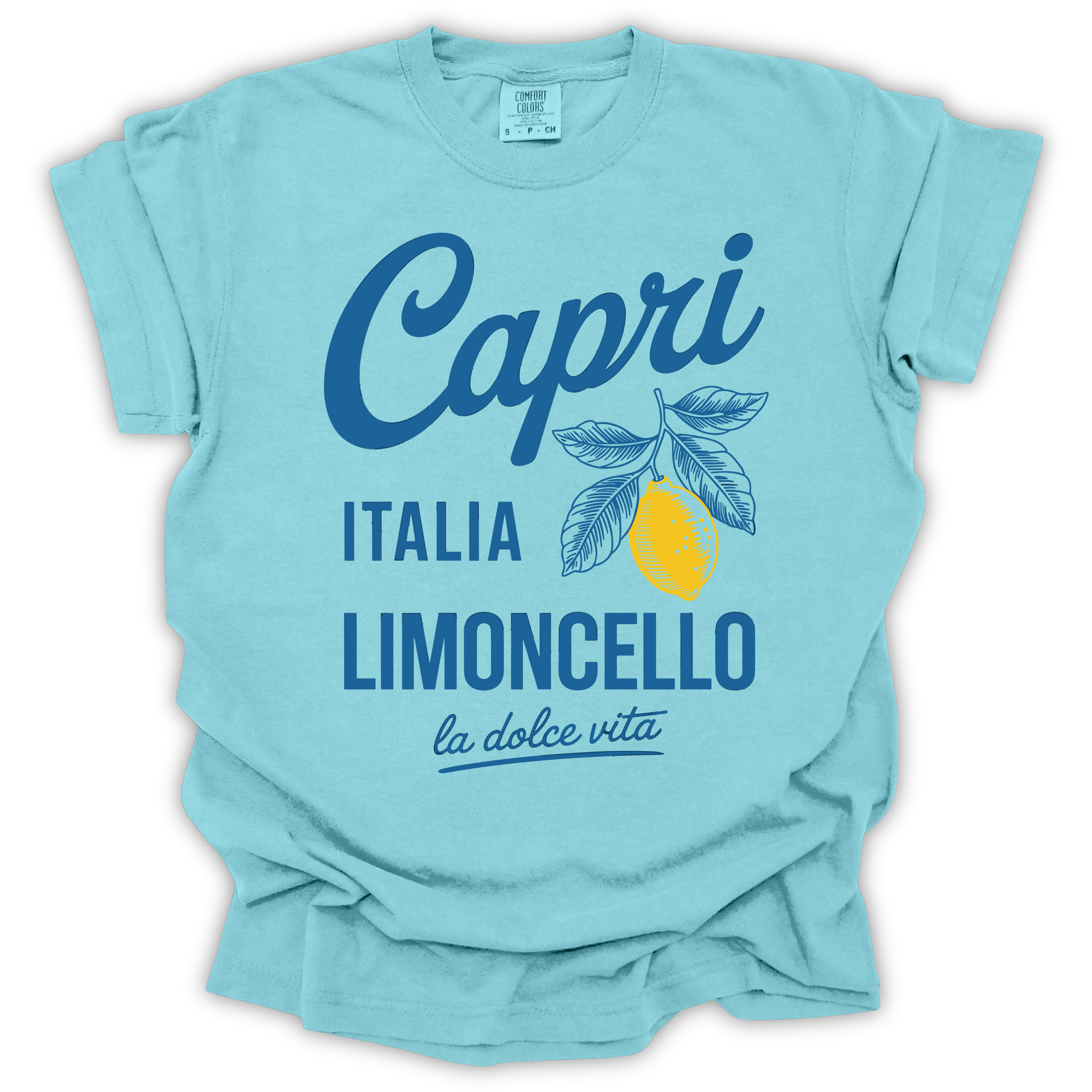Capri Italia Limoncello Lemons T-Shirt – Comfort Colors Relaxed Fit