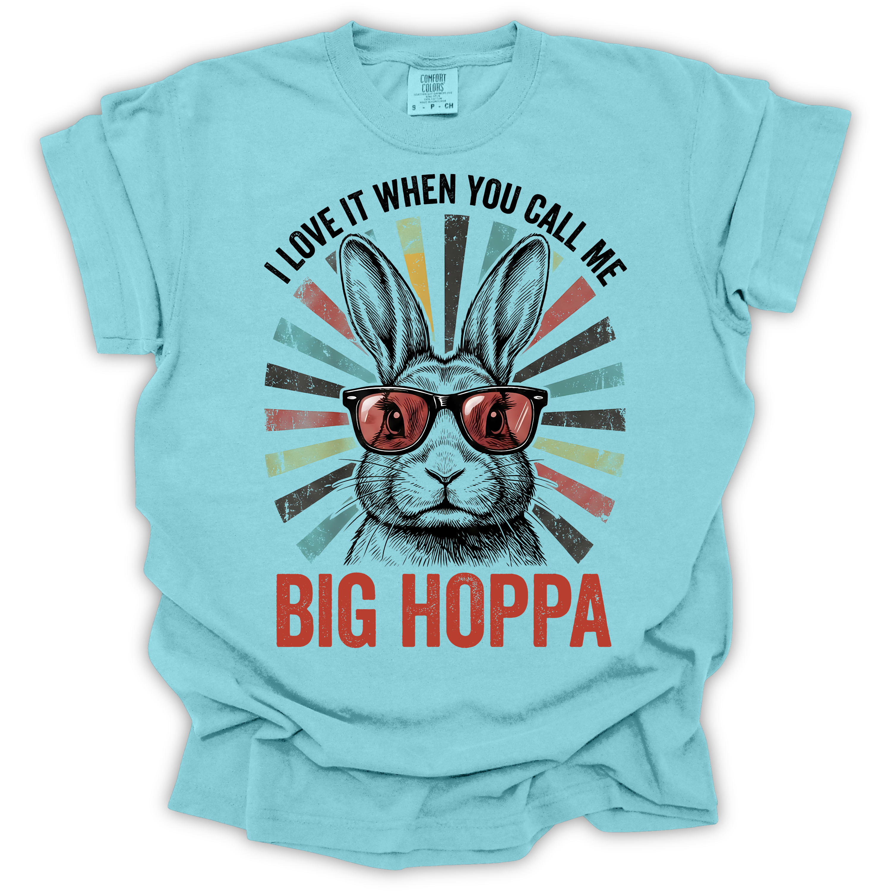 Big Hoppa Bunny Easter T-Shirt - Comfort Colors Relaxed Fit