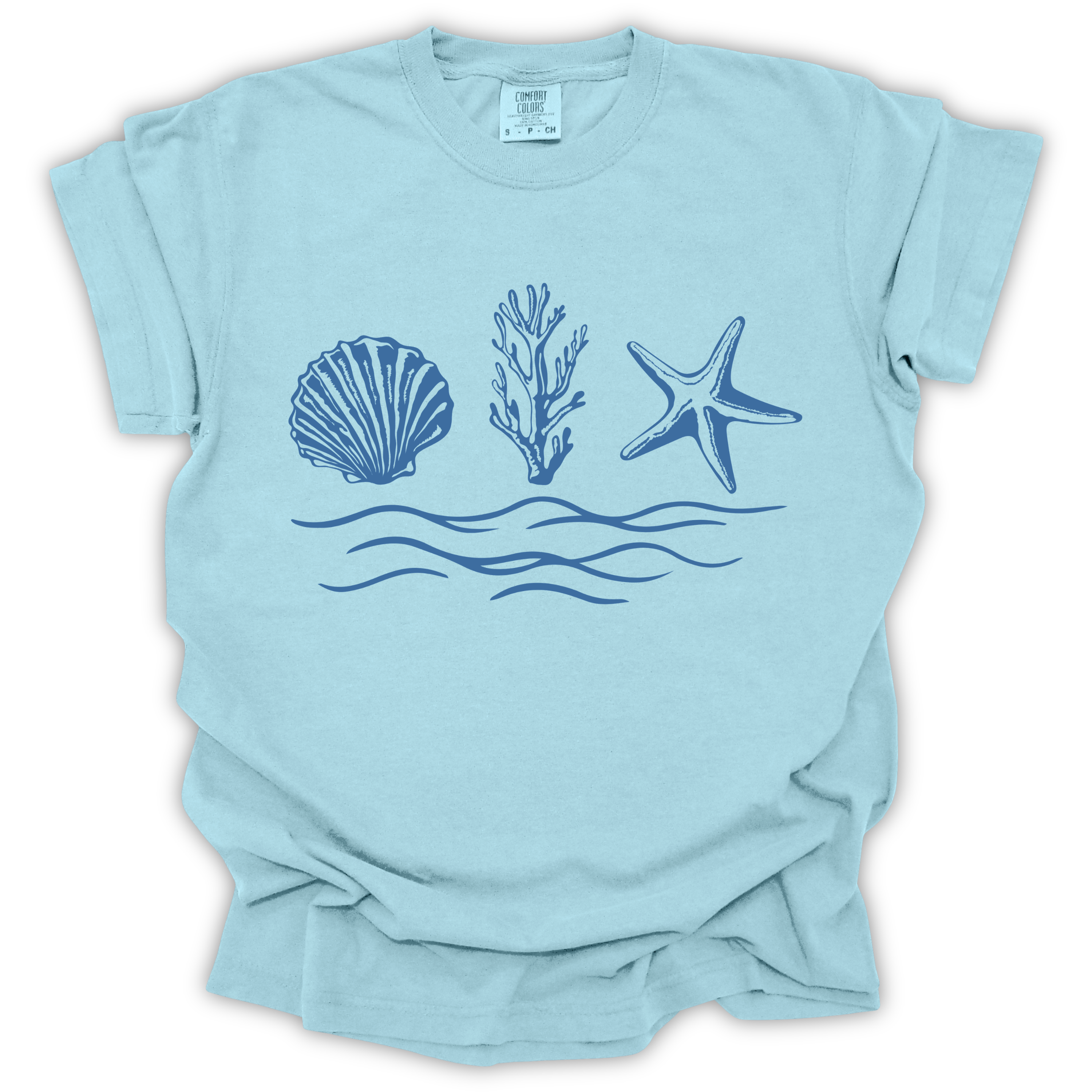 Seaside Shells Tee - Comfort Colors Relaxed Fit