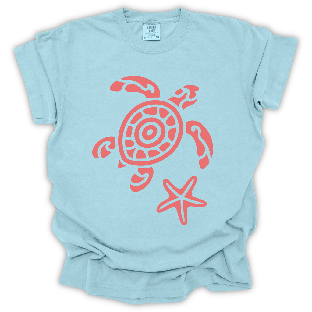 Sea Turtle & Starfish