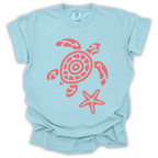 Sea Turtle & Starfish