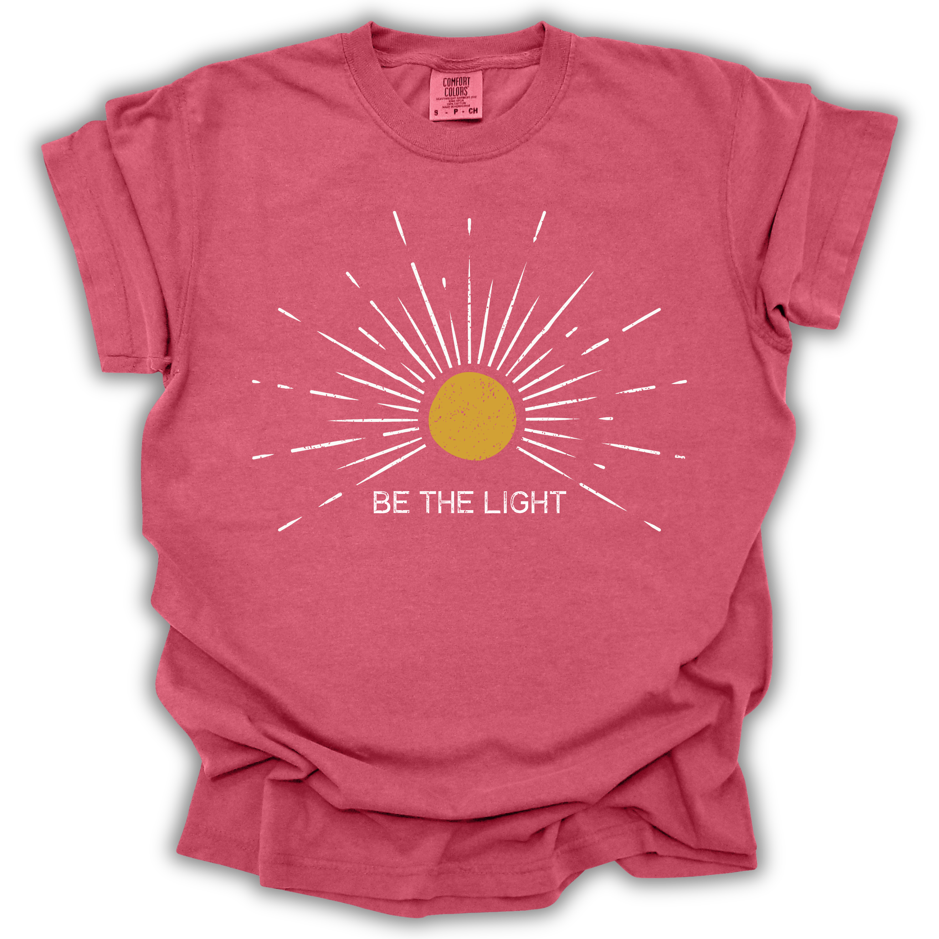 Be The Light Sunburst Tee - Comfort Colors Relaxed Fit