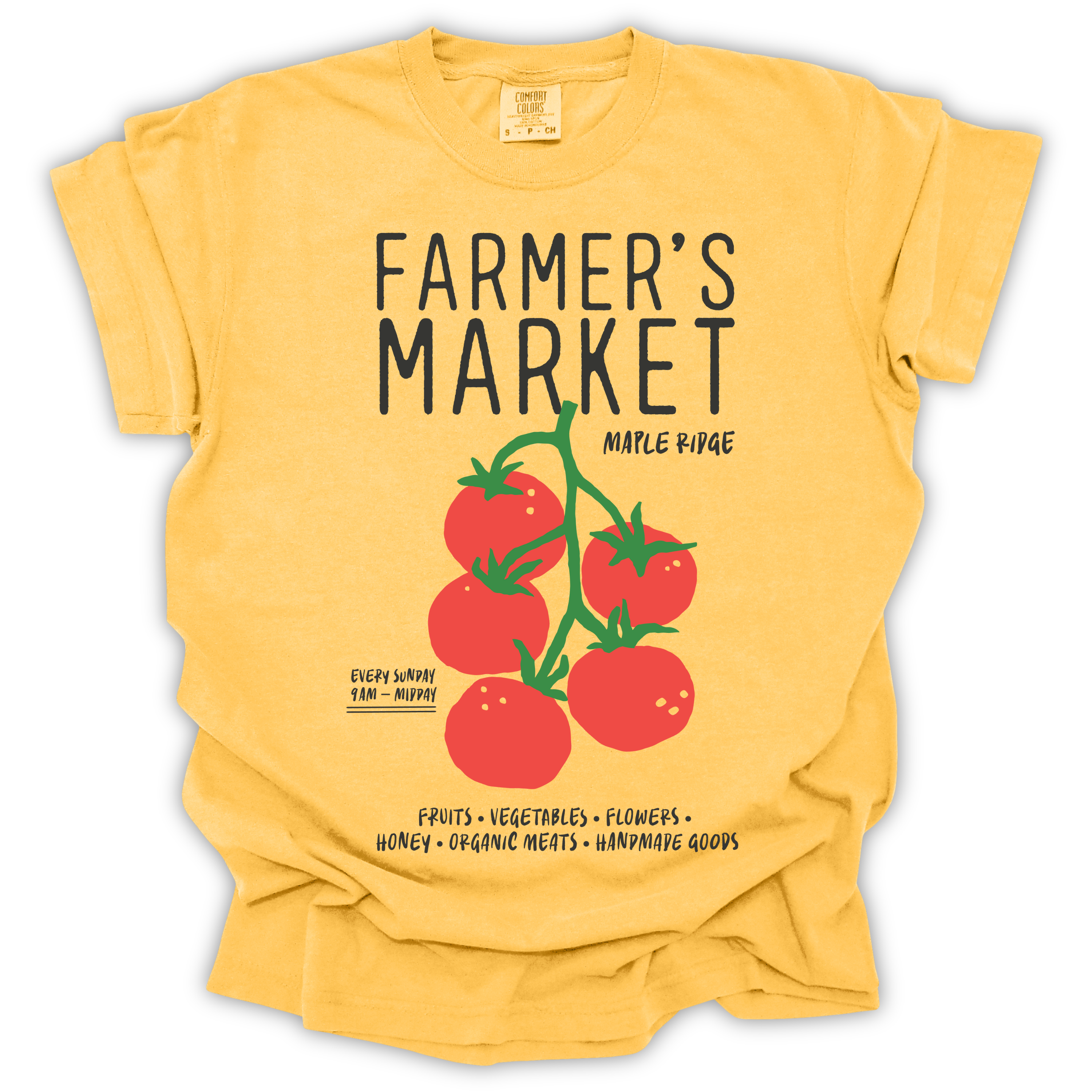 Farmer's Market Vine Tomatoes T-Shirt – Comfort Colors Relaxed Fit