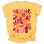 Retro Pink Daisy T-Shirt – Comfort Colors Relaxed Fit