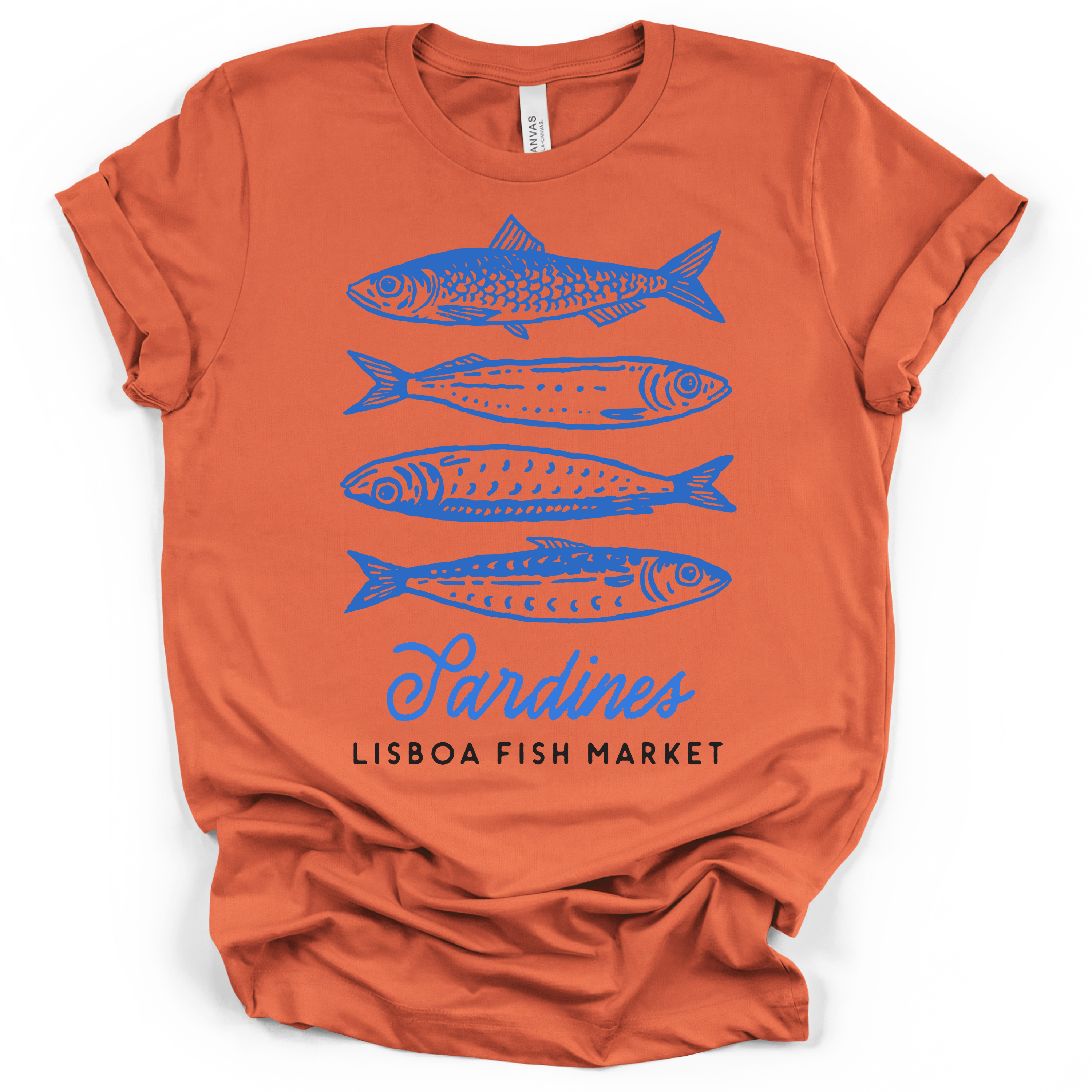 Sardines Fish Market T-Shirt – Bella + Canvas Modern Fit