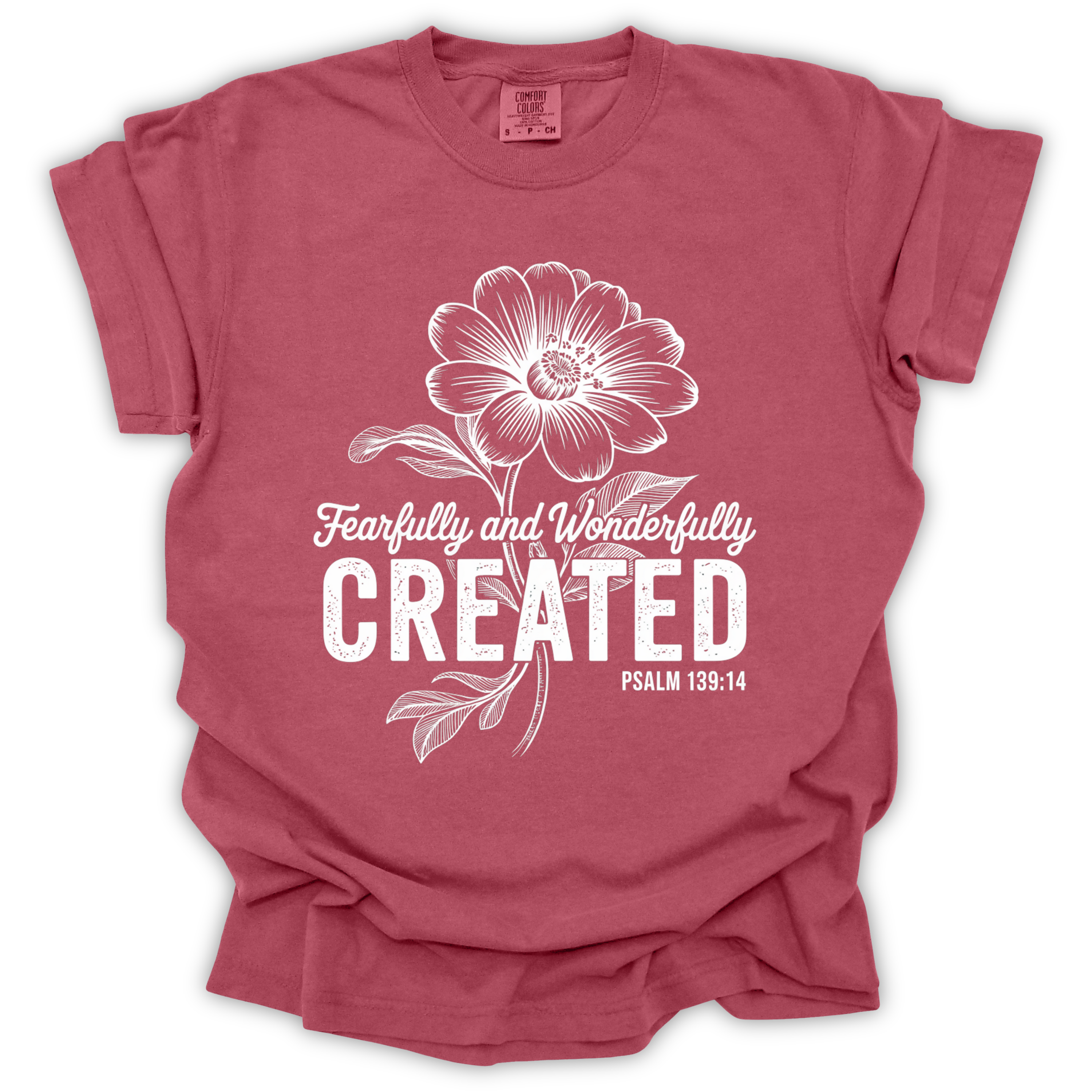Created Bible Verse T-Shirt – Comfort Colors Relaxed Fit
