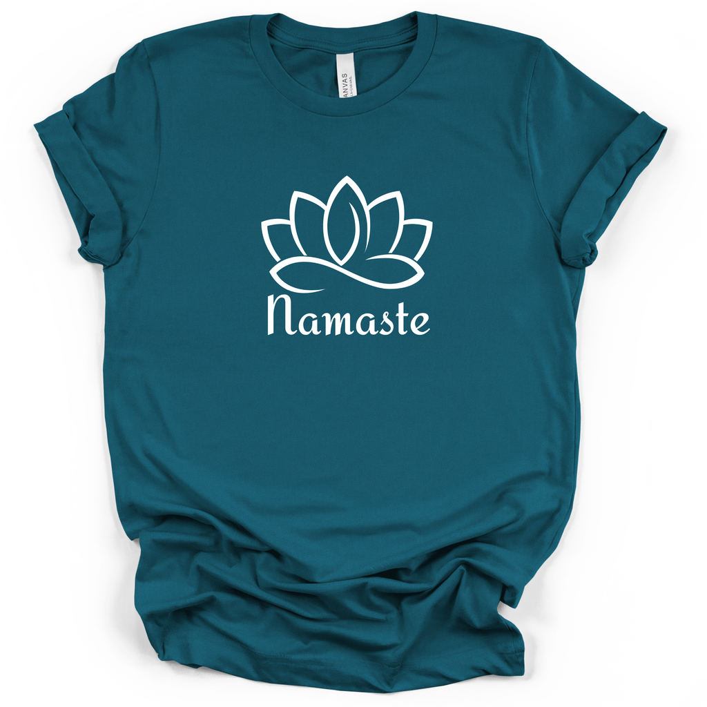 Namaste Lotus Yoga & Meditation Tee - Bella + Canvas Modern Fit