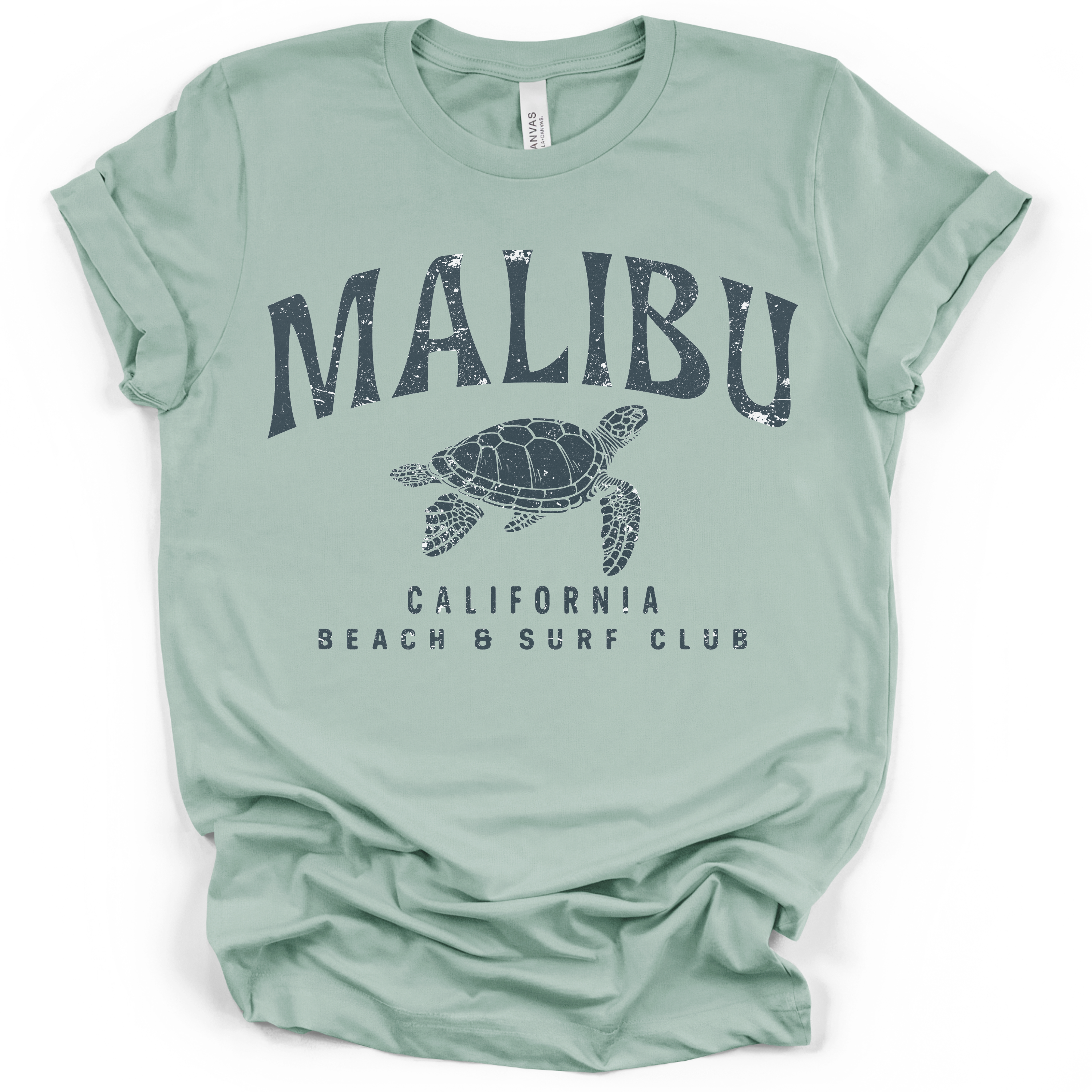 Malibu California Beach & Surf Club Tee – Bella + Canvas Modern Fit