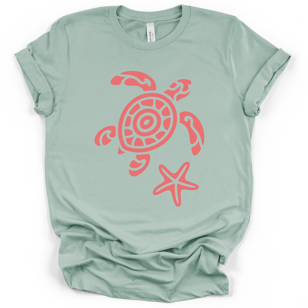 Sea Turtle & Starfish