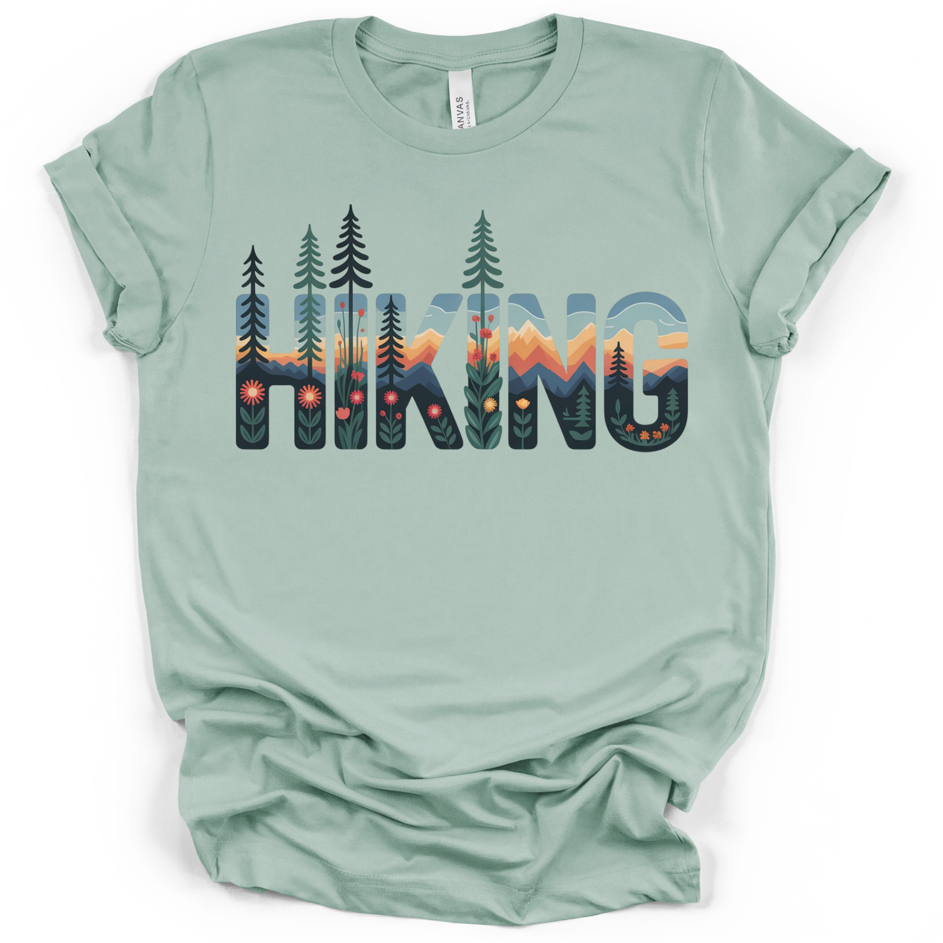 Hiking Graphic Tee - Bella + Canvas Modern Fit