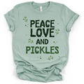 Peace Love and Pickles Tee - Bella + Canvas