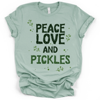 Peace Love and Pickles Tee - Bella + Canvas