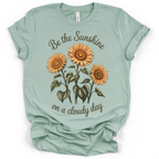 Sunflowers Sunshine on a Cloudy Day T-Shirt – Bella + Canvas Modern Fit