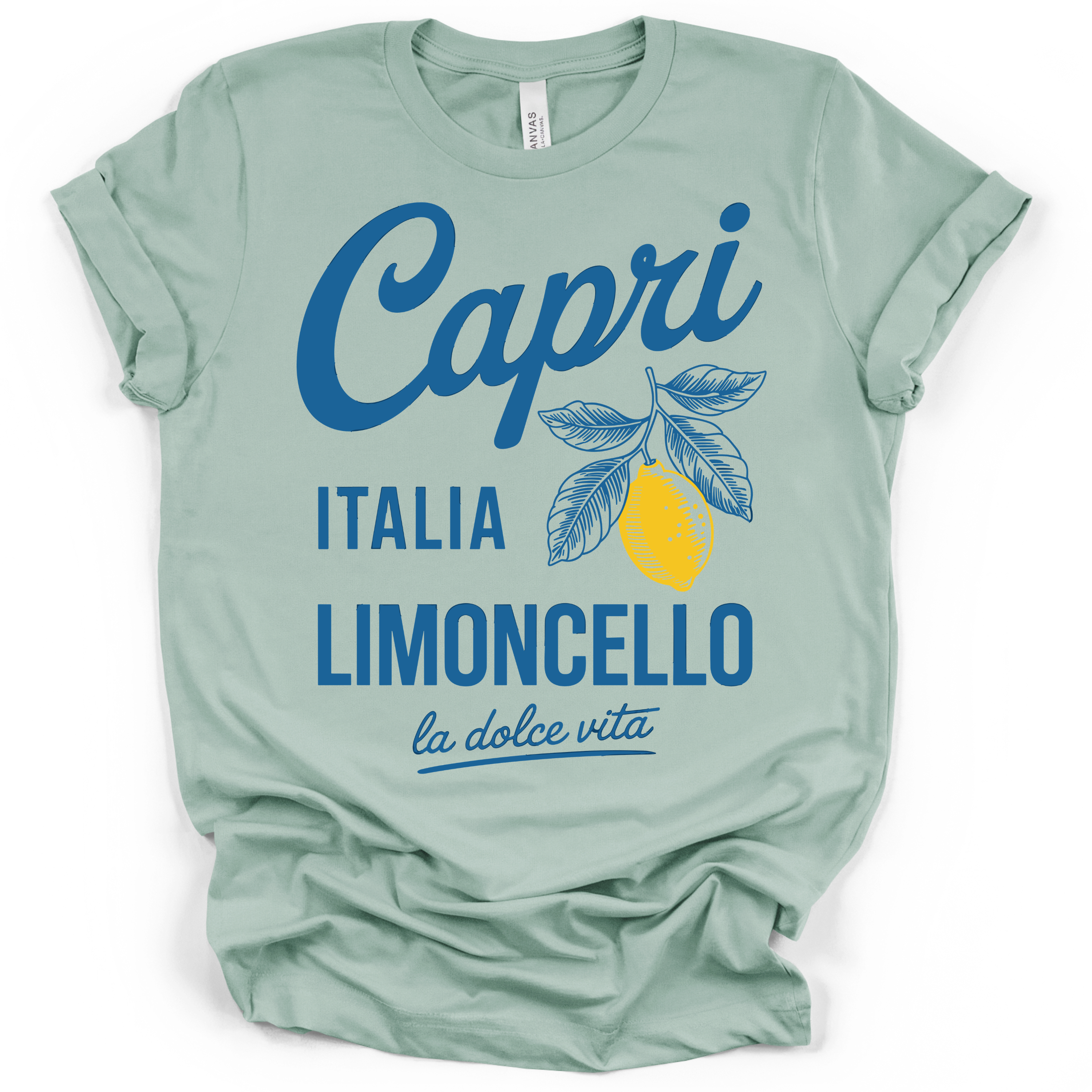 Capri Italia Limoncello Lemons T-Shirt – Bella + Canvas Modern Fit