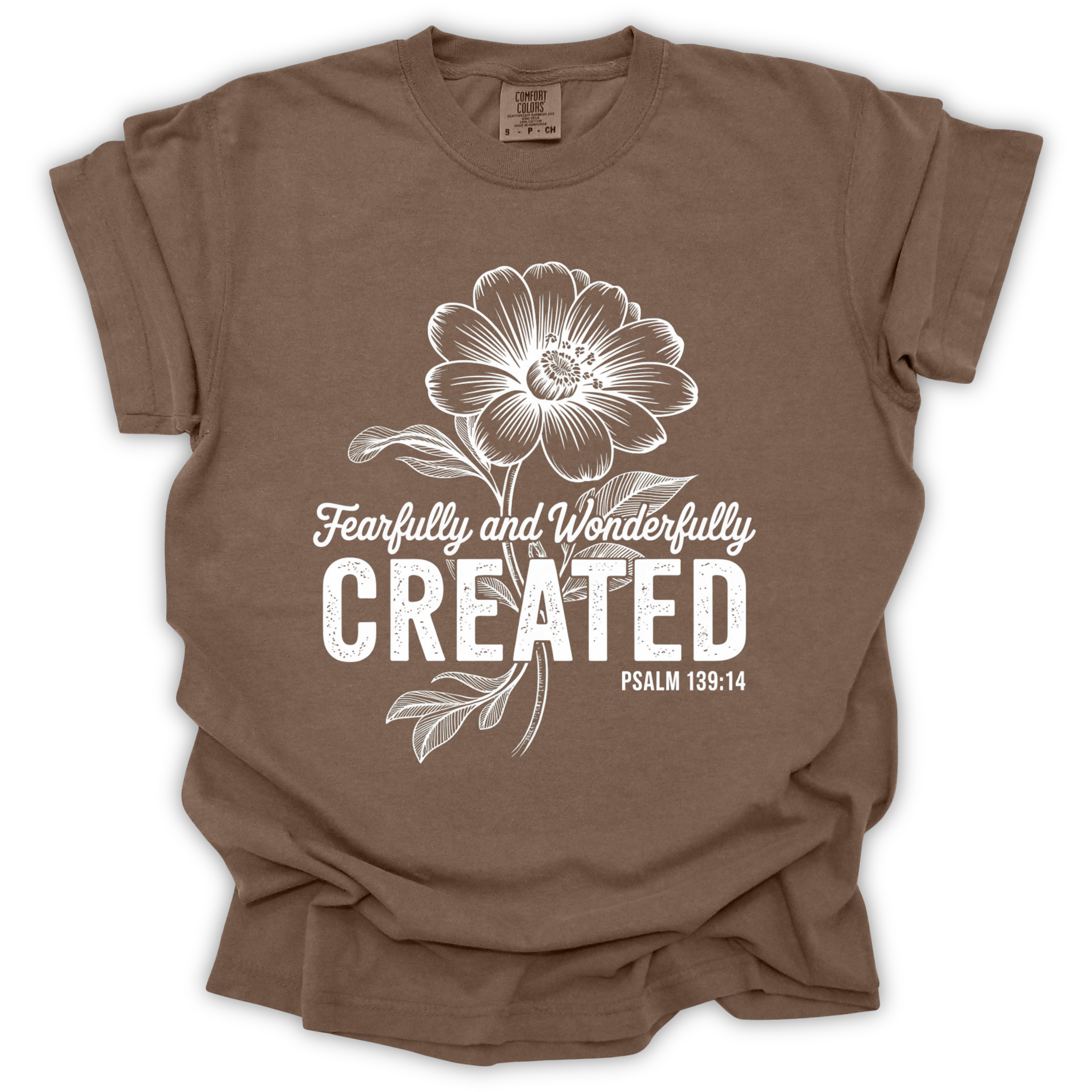 Created Bible Verse T-Shirt – Comfort Colors Relaxed Fit