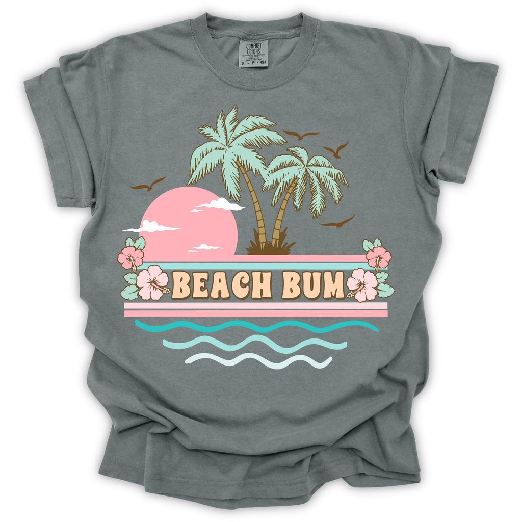 Beach Bum Palm Trees Tee – Comfort Colors Relaxed Fit