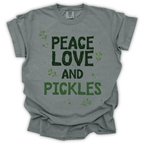 Peace Love and Pickles Tee - Comfort Colors