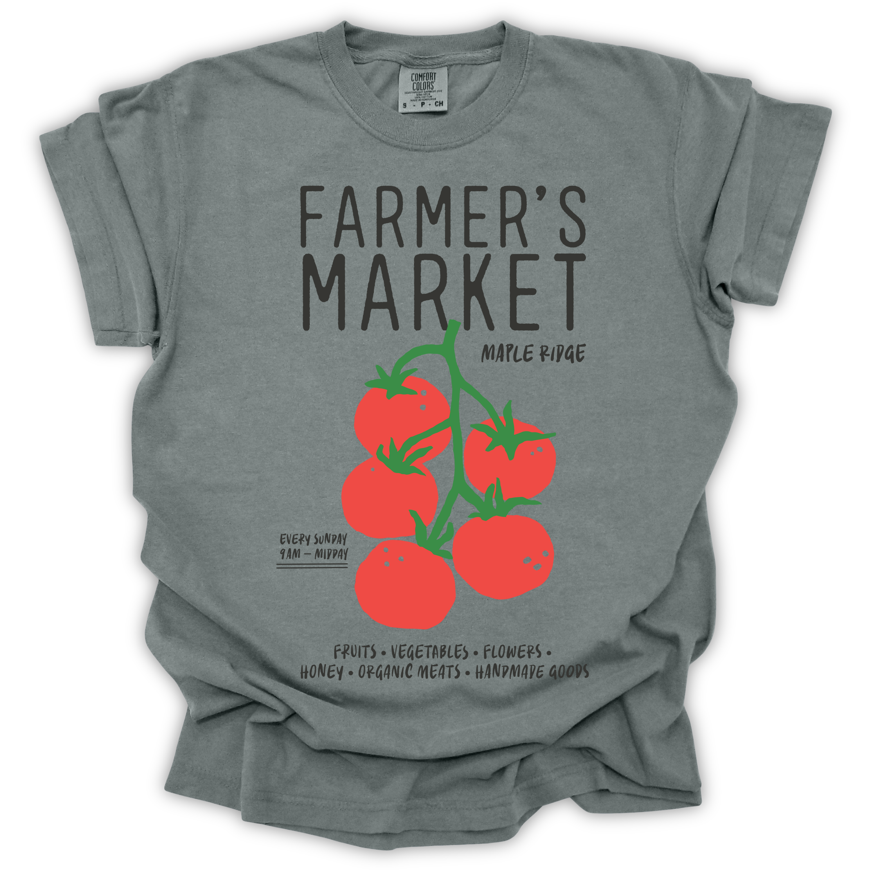 Farmer's Market Vine Tomatoes T-Shirt – Comfort Colors Relaxed Fit