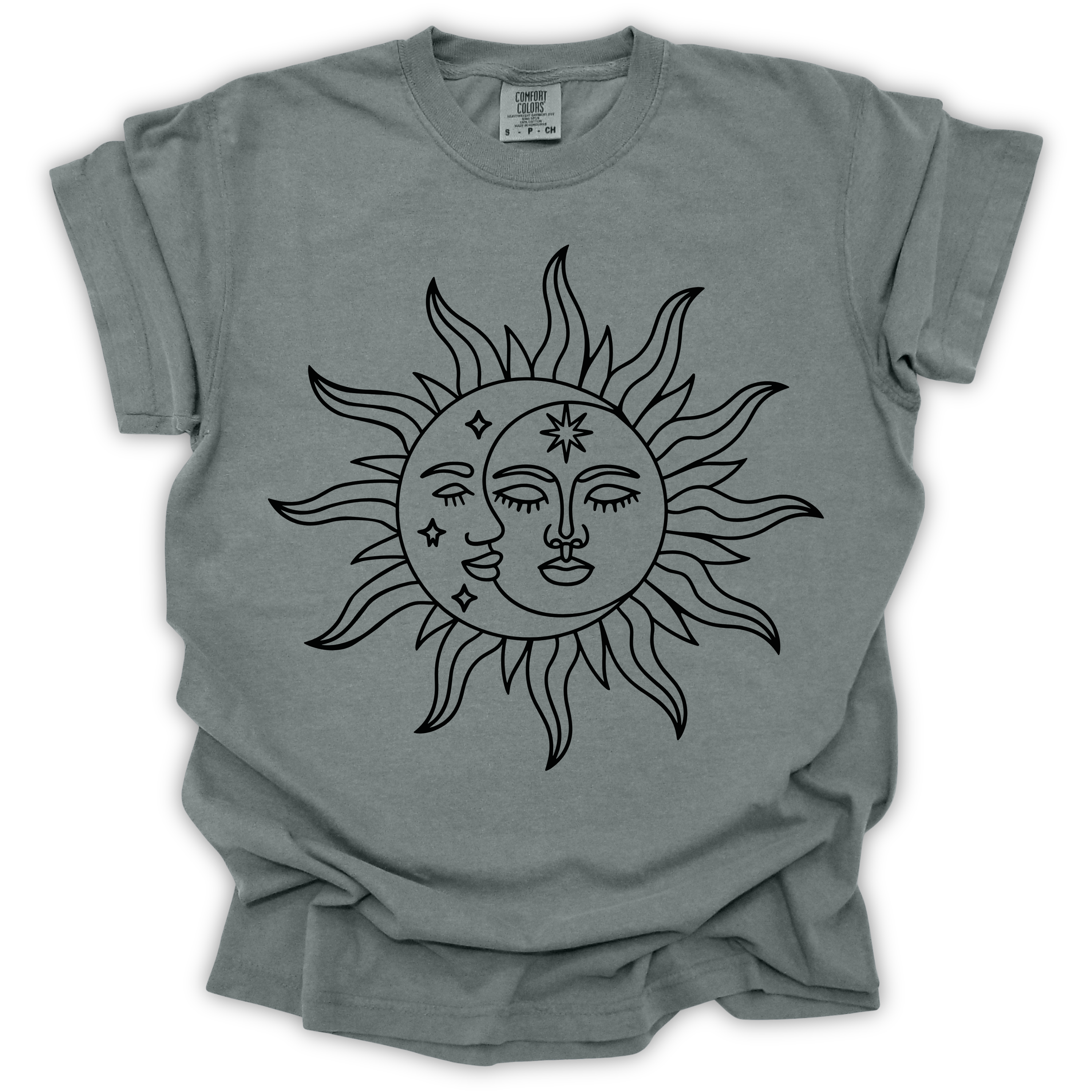 Celestial Sun & Moon T-Shirt – Comfort Colors Relaxed Fit