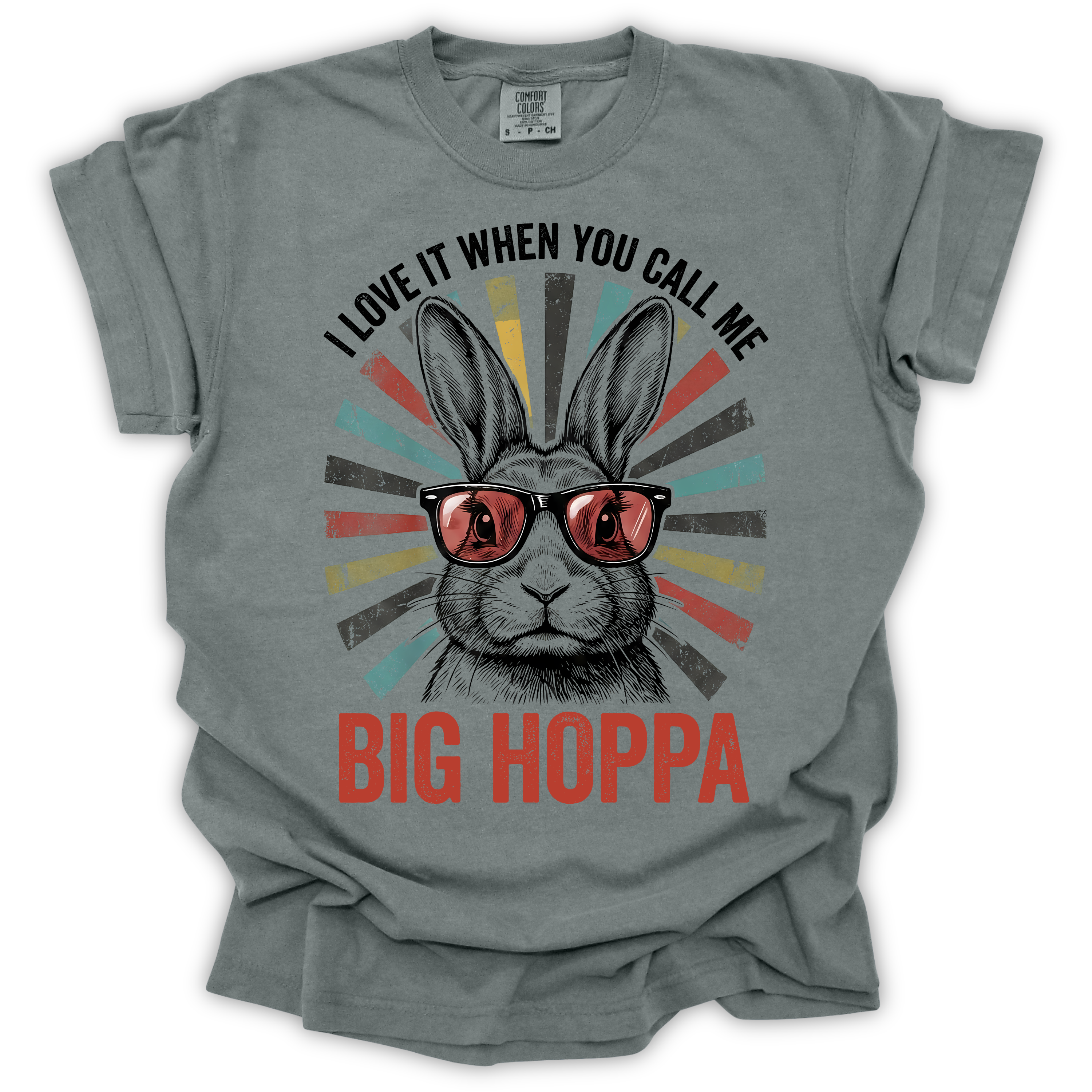 Big Hoppa Bunny Easter T-Shirt - Comfort Colors Relaxed Fit