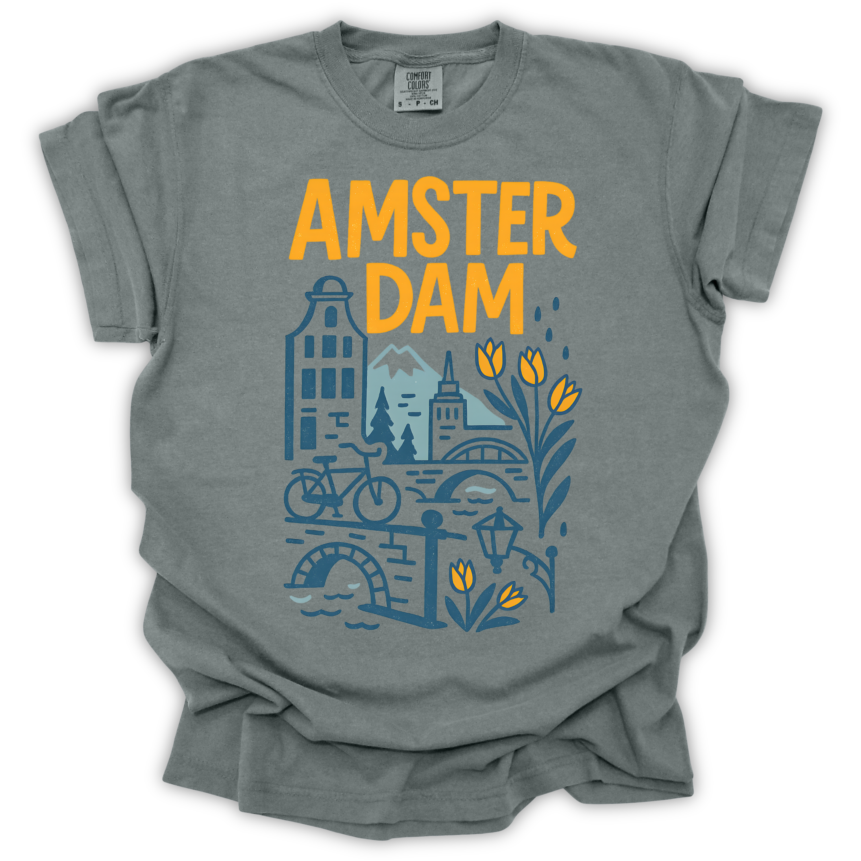 Amsterdam Skyline T-Shirt – Comfort Colors Relaxed Fit