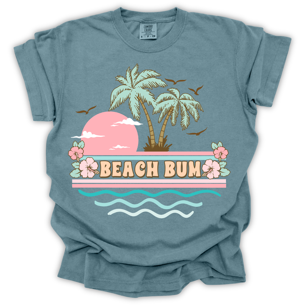Beach Bum Palm Trees Tee – Comfort Colors Relaxed Fit