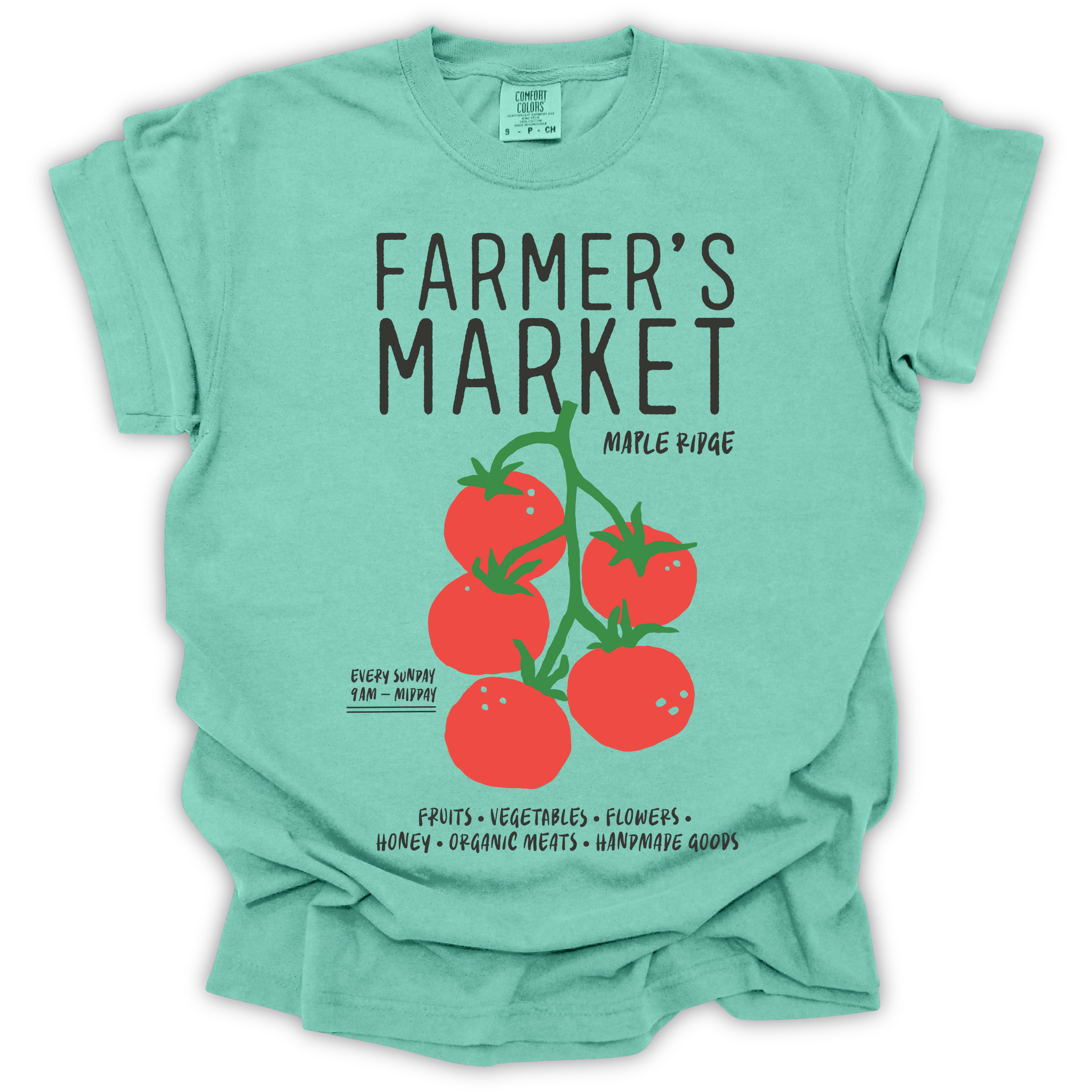 Farmer's Market Vine Tomatoes T-Shirt – Comfort Colors Relaxed Fit