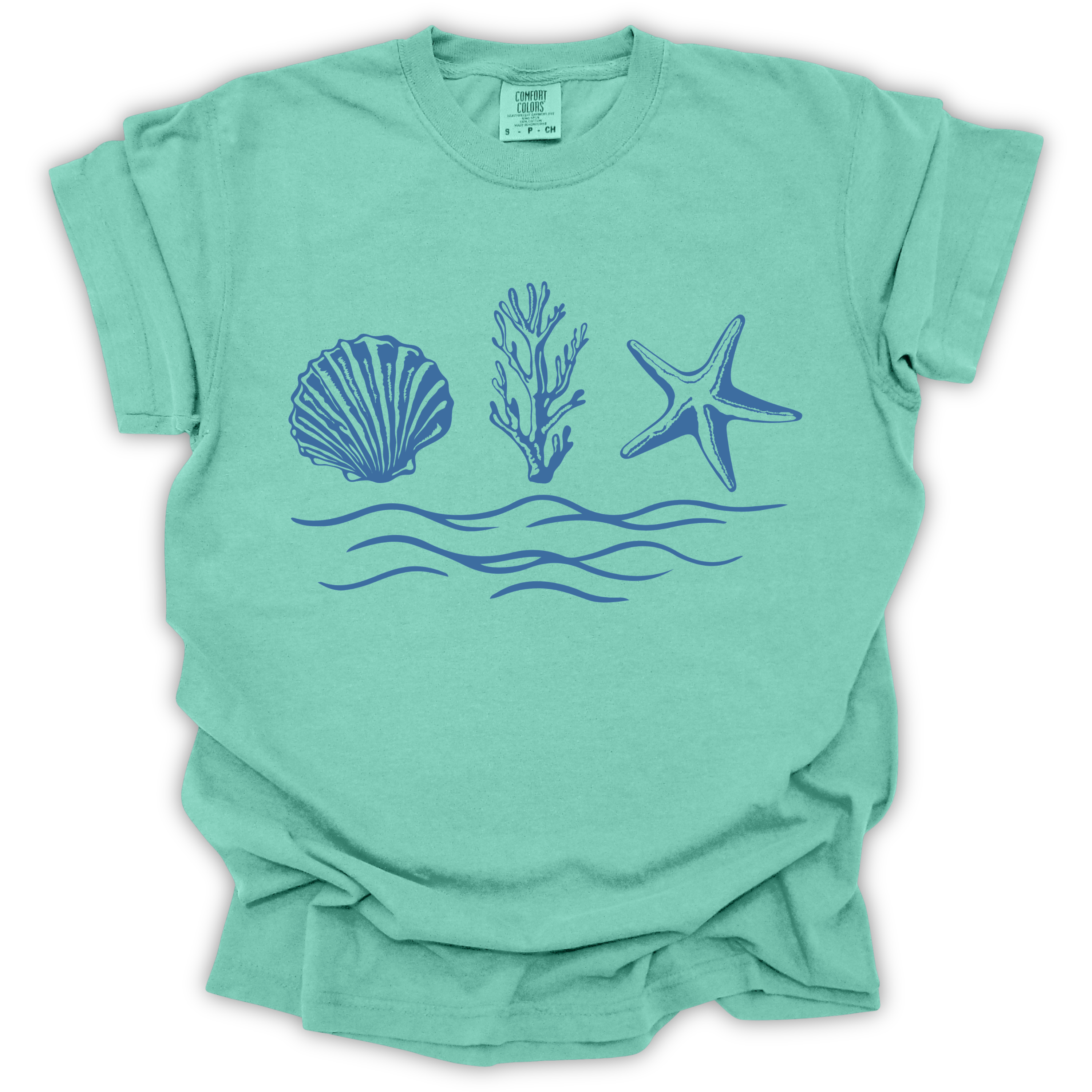 Seaside Shells Tee - Comfort Colors Relaxed Fit