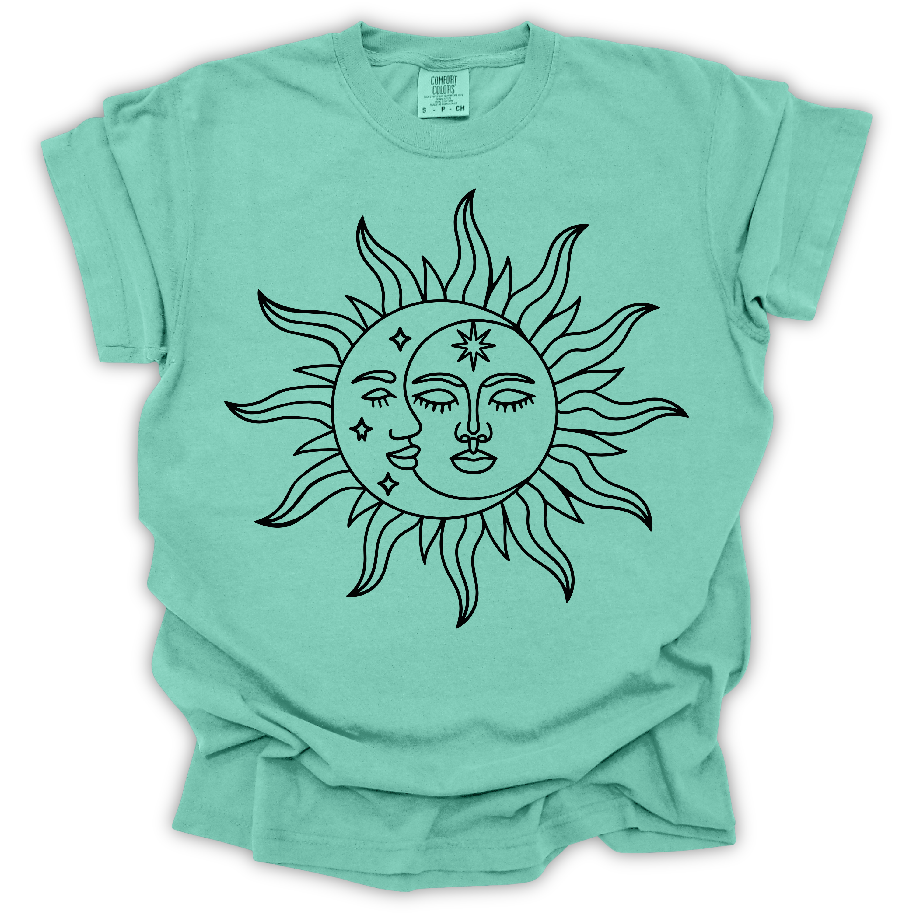 Celestial Sun & Moon T-Shirt – Comfort Colors Relaxed Fit