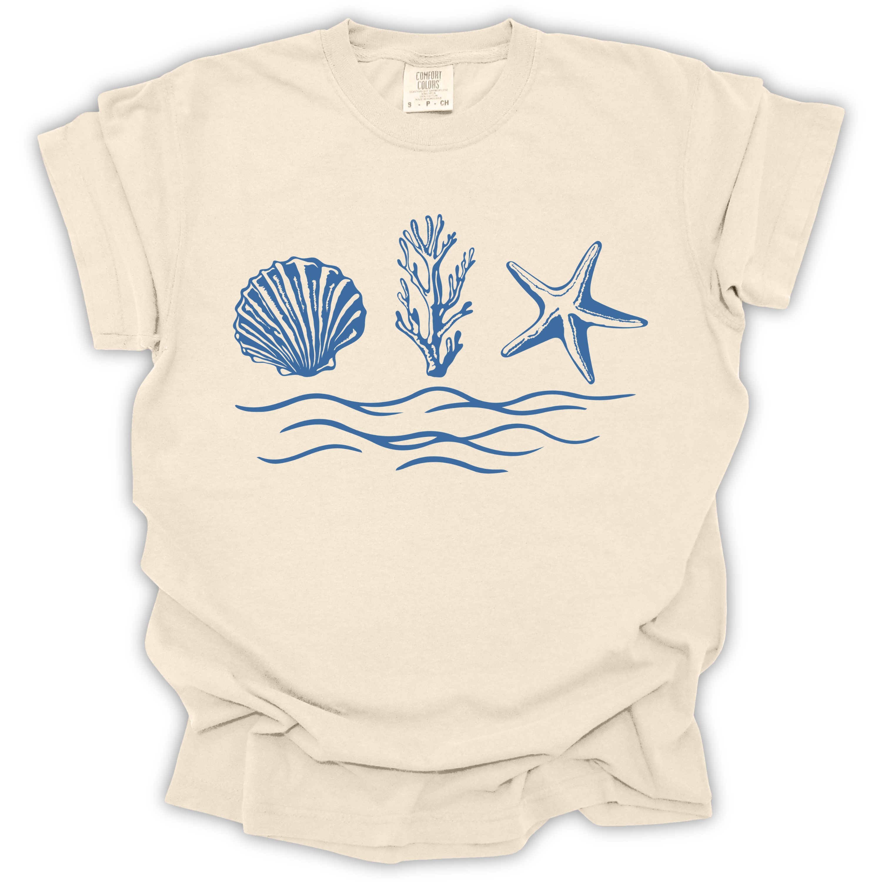 Seaside Shells Tee - Comfort Colors Relaxed Fit