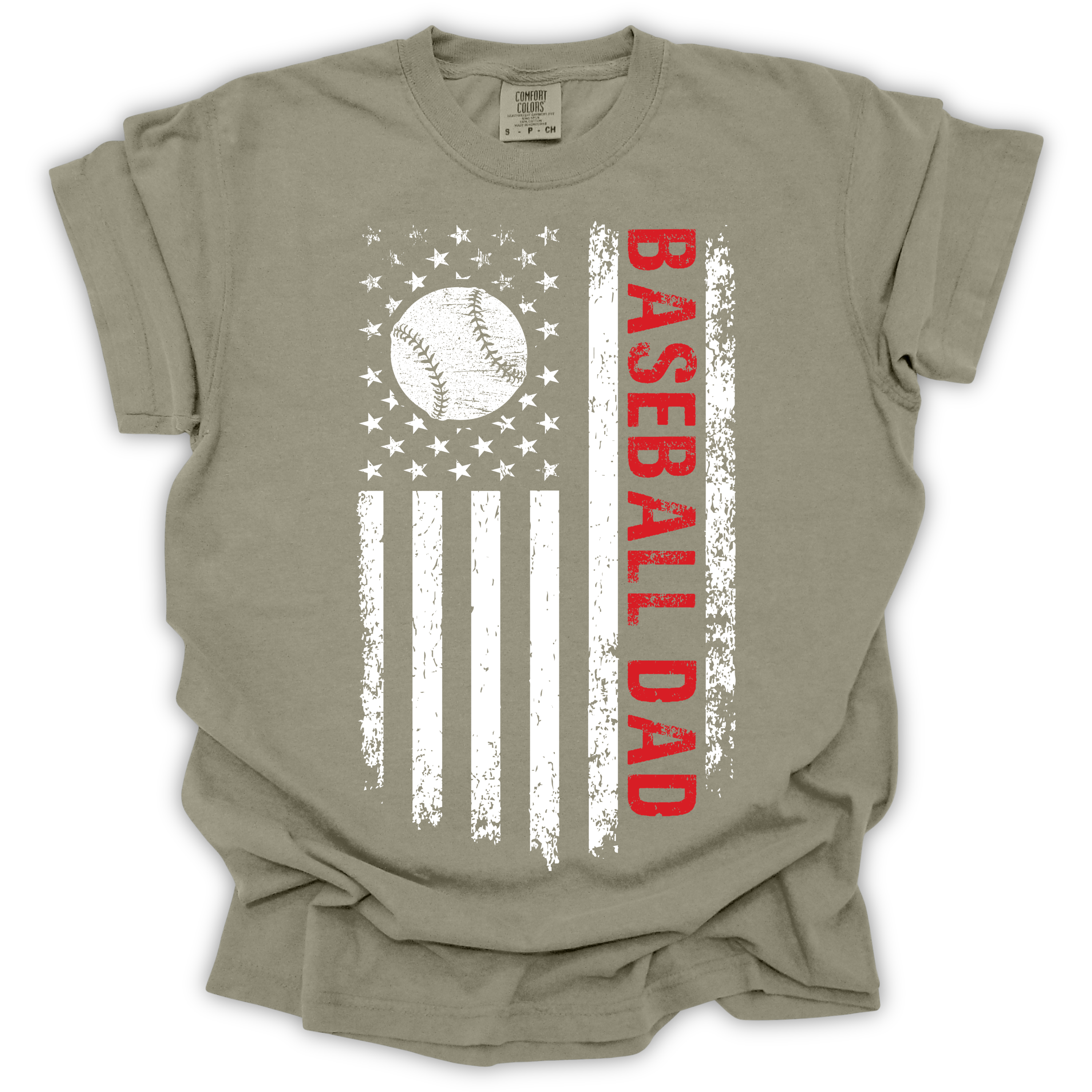 Baseball Dad T-Shirt - Comfort Colors