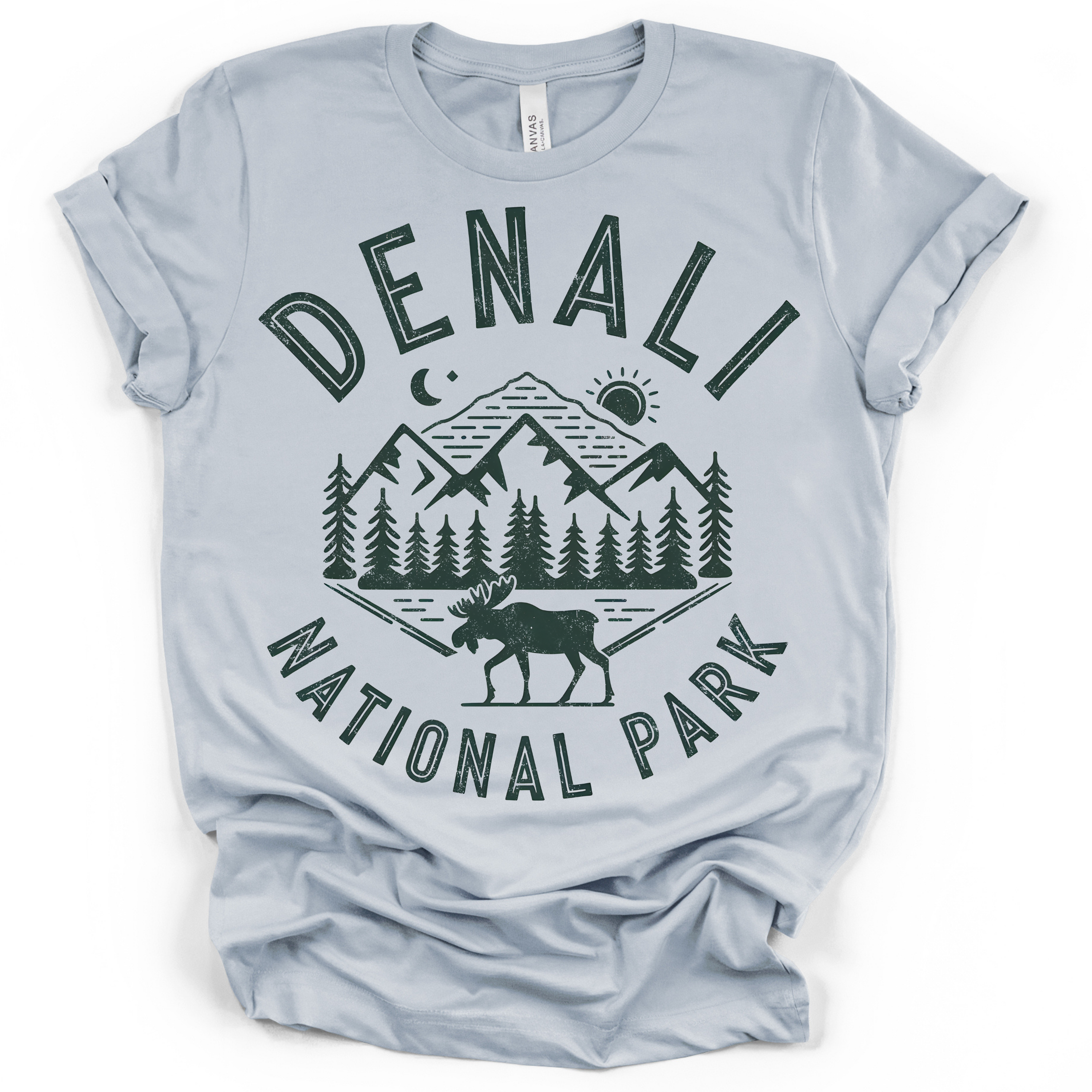 Denali National Park Moose T-Shirt – Bella + Canvas Modern Fit