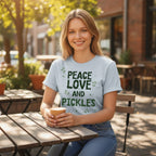 Peace Love and Pickles Tee - Bella + Canvas