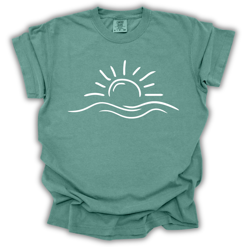 Sunrise Wave Tee - Comfort Colors Relaxed Fit